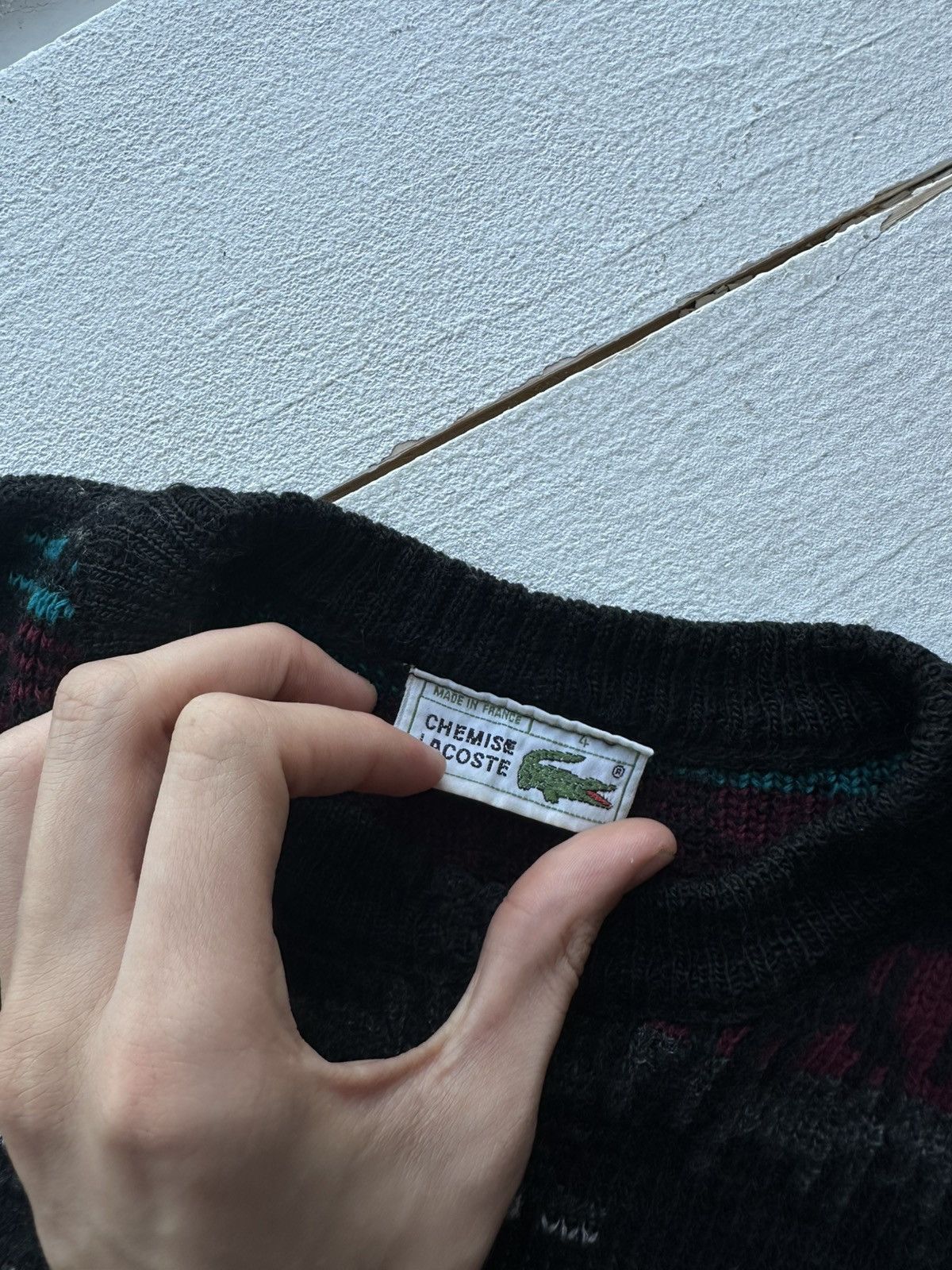 Lacoste 🚨Vintage 90s Lacoste Chemise Wool Sweater Logo Size US XL / EU 56 / 4 - 6 Thumbnail