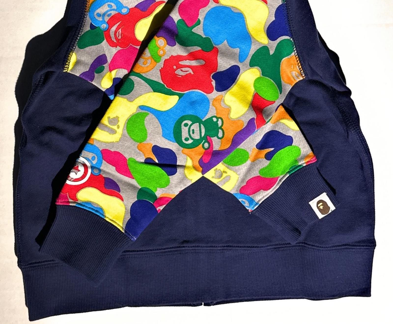 Bape BAPE x Baby Milo Kids Full Zip Shark Hoodie Multi Camo 120cm Size US XXS / EU 40 - 3 Thumbnail