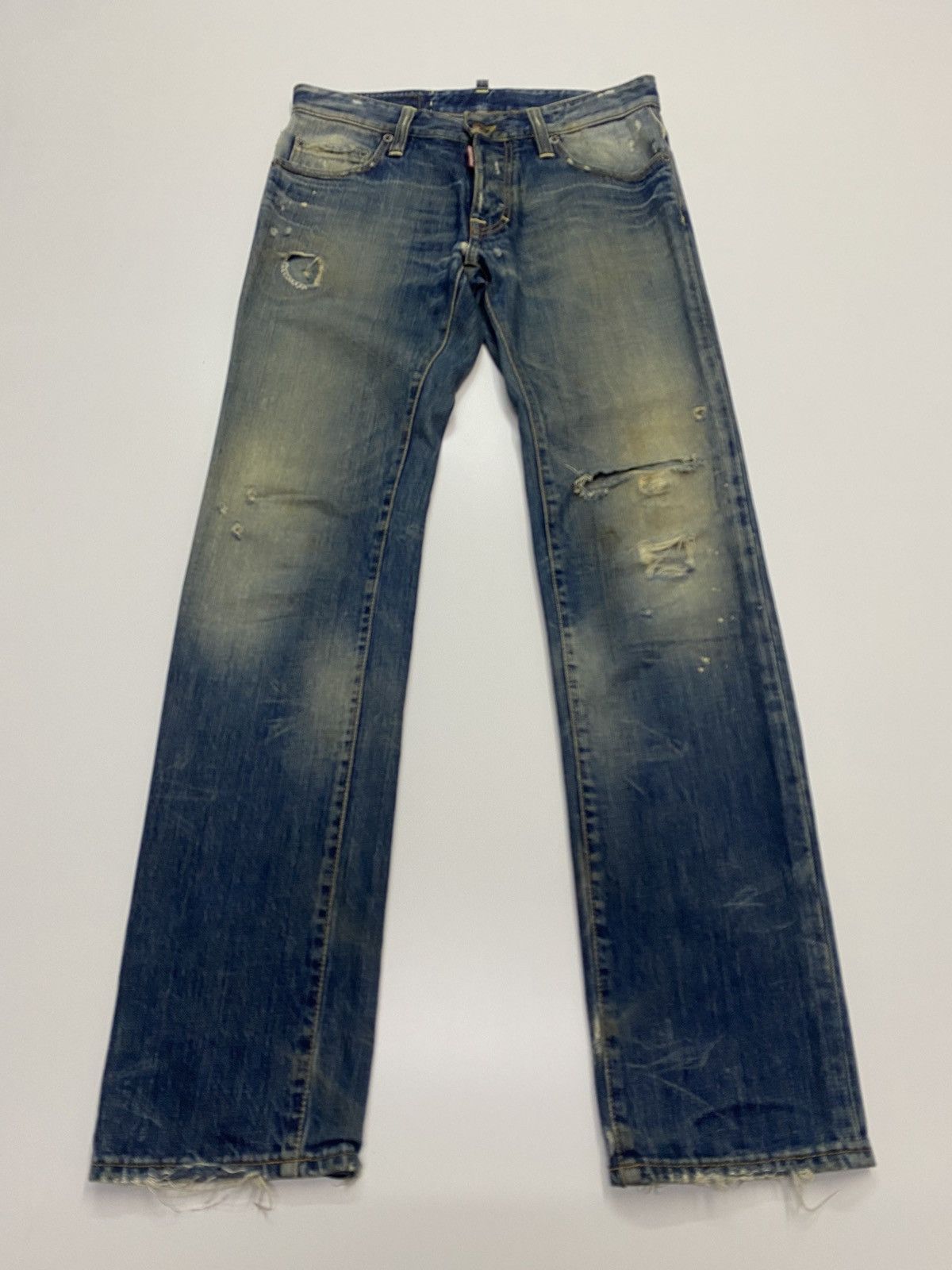 Dsquared2 Dsquared2 Distress Style Denim Jeans Made In Italy Size 32” Size US 32 / EU 48 - 4 Thumbnail