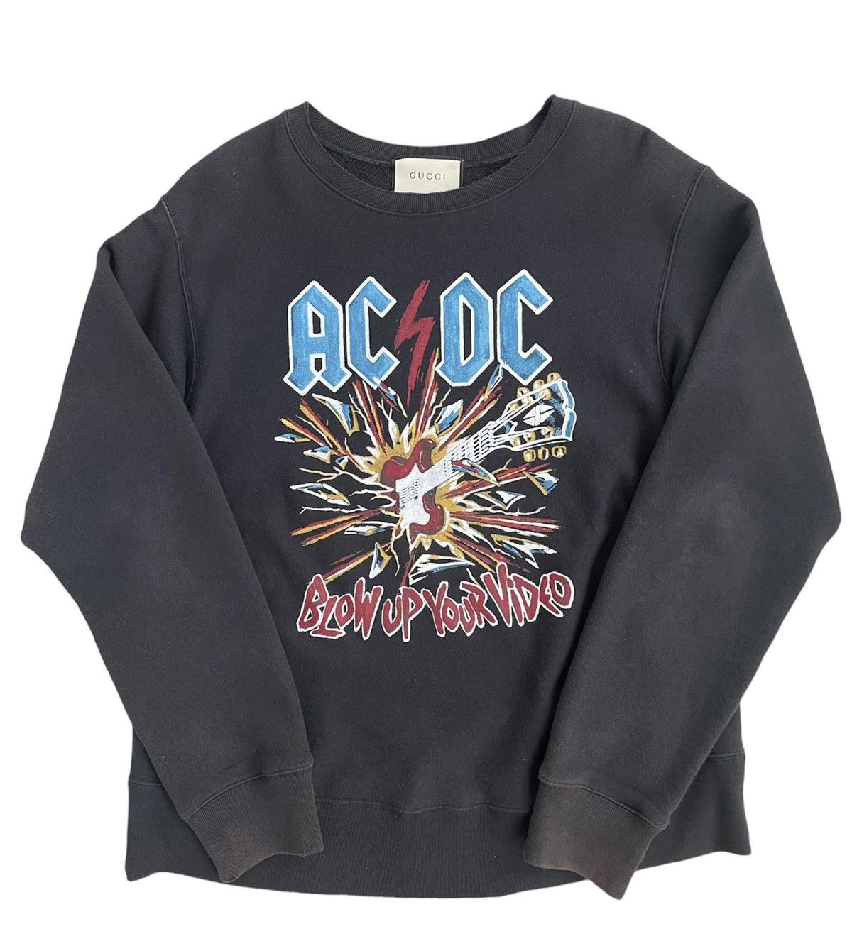 image of Gucci Ac/dc Sweatshirt in Black, Men's (Size XL)