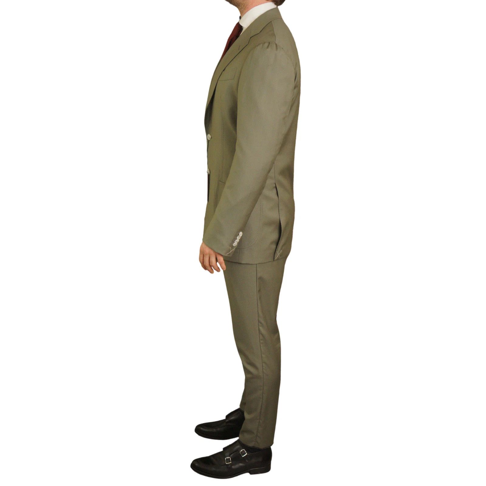 Suitsupply Men Suitsupply Suit Havana Tulip Wool S110 Pleated US40L Size 40L - 4 Thumbnail
