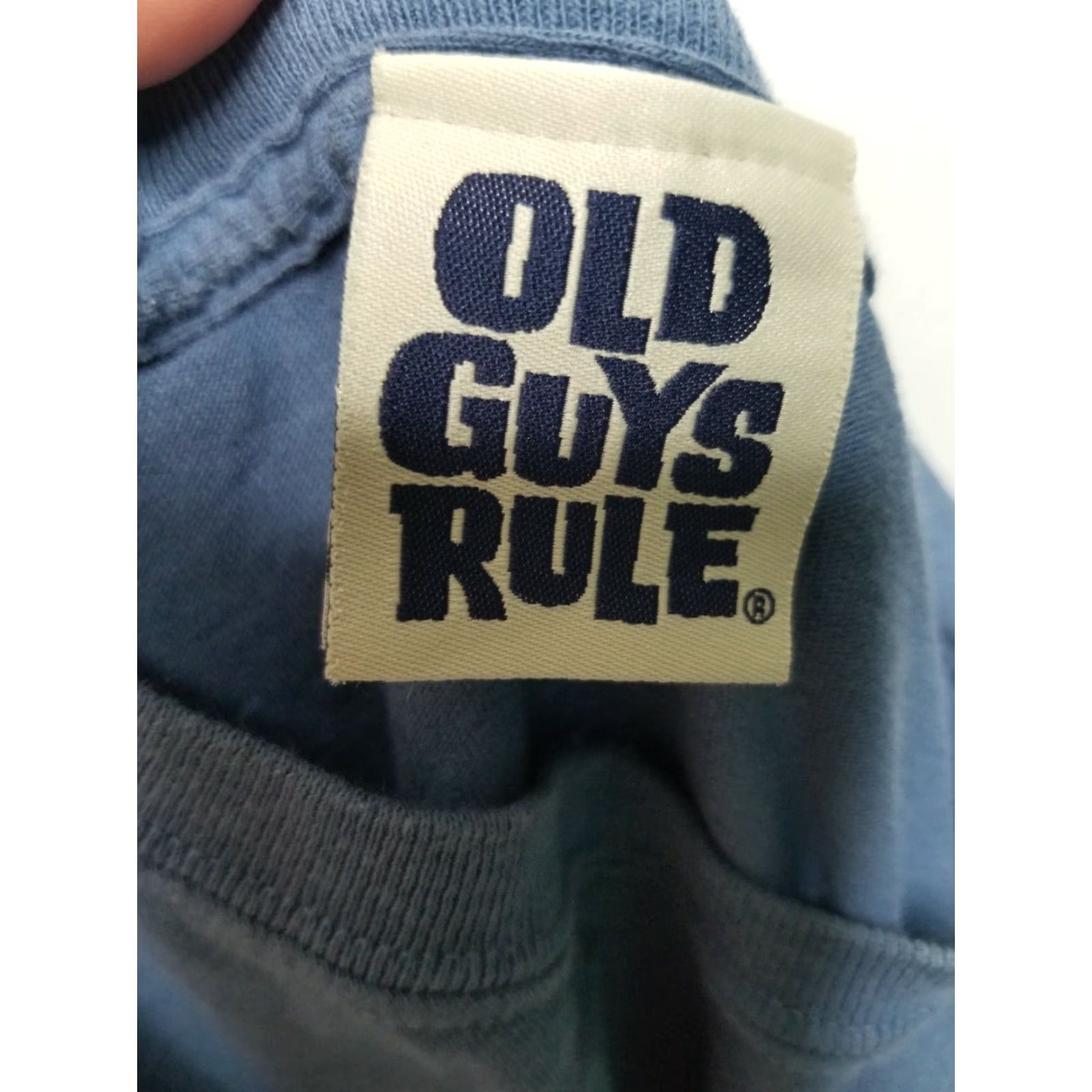 Vintage Mens 2XL OLD GUYS RULE Golf Iron Man Blue Short Sleeve Funny T Shirt Size US XXL / EU 58 / 5 - 3 Thumbnail