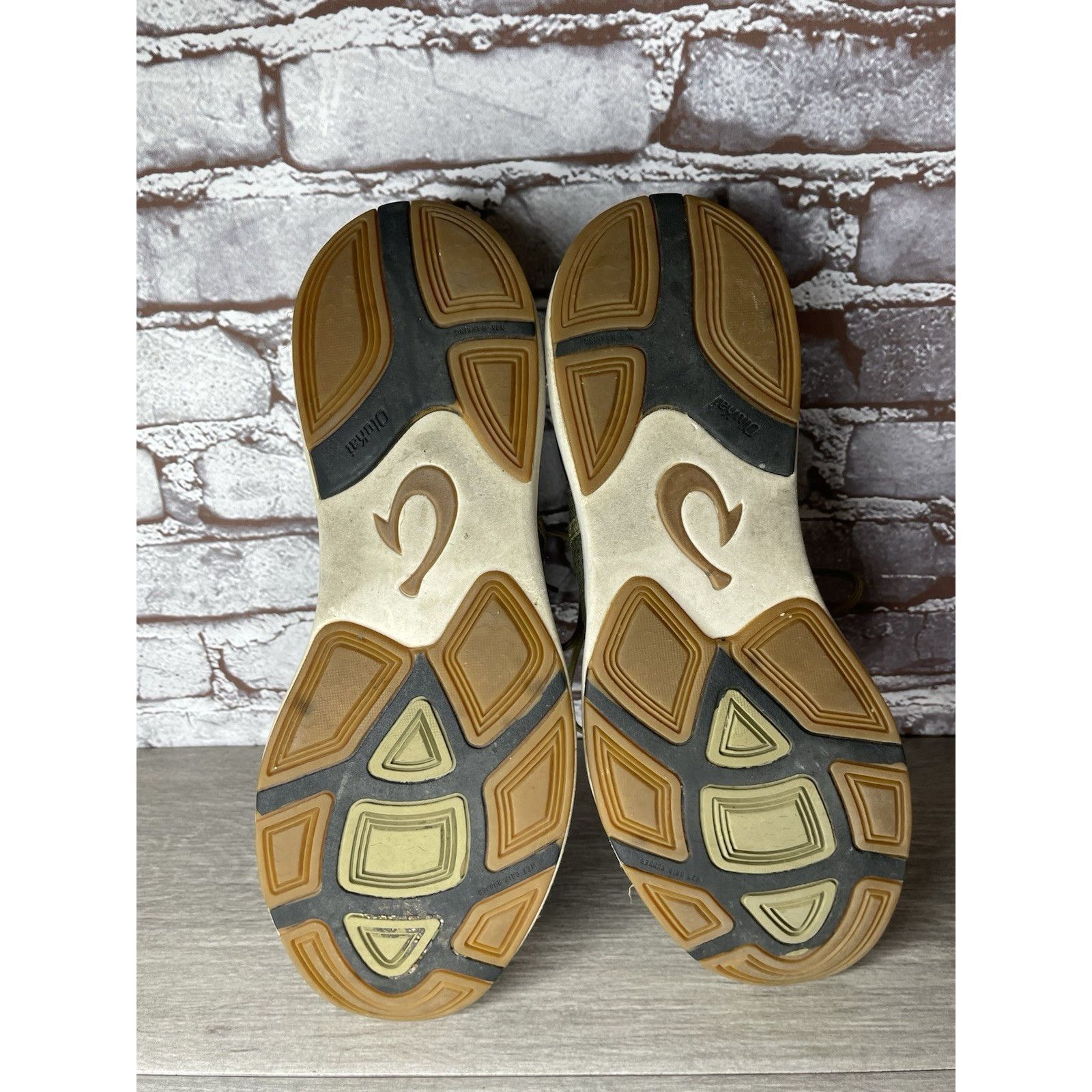 Olukai Olukai Mio Li Green Synthetic Brown Lace Up Sneaker Shoes Me Size US 11 / EU 44 - 8 Thumbnail