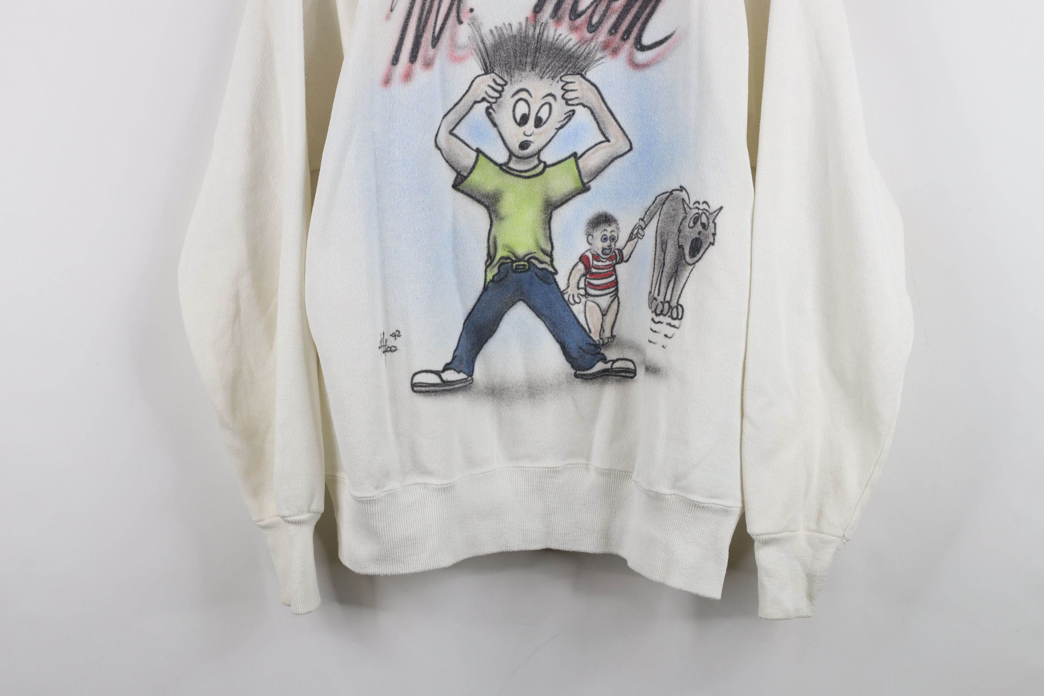 Vintage Vintage 90s Air Brush Mr Mom Crewneck Sweatshirt USA Size US M / EU 48-50 / 2 - 3 Thumbnail