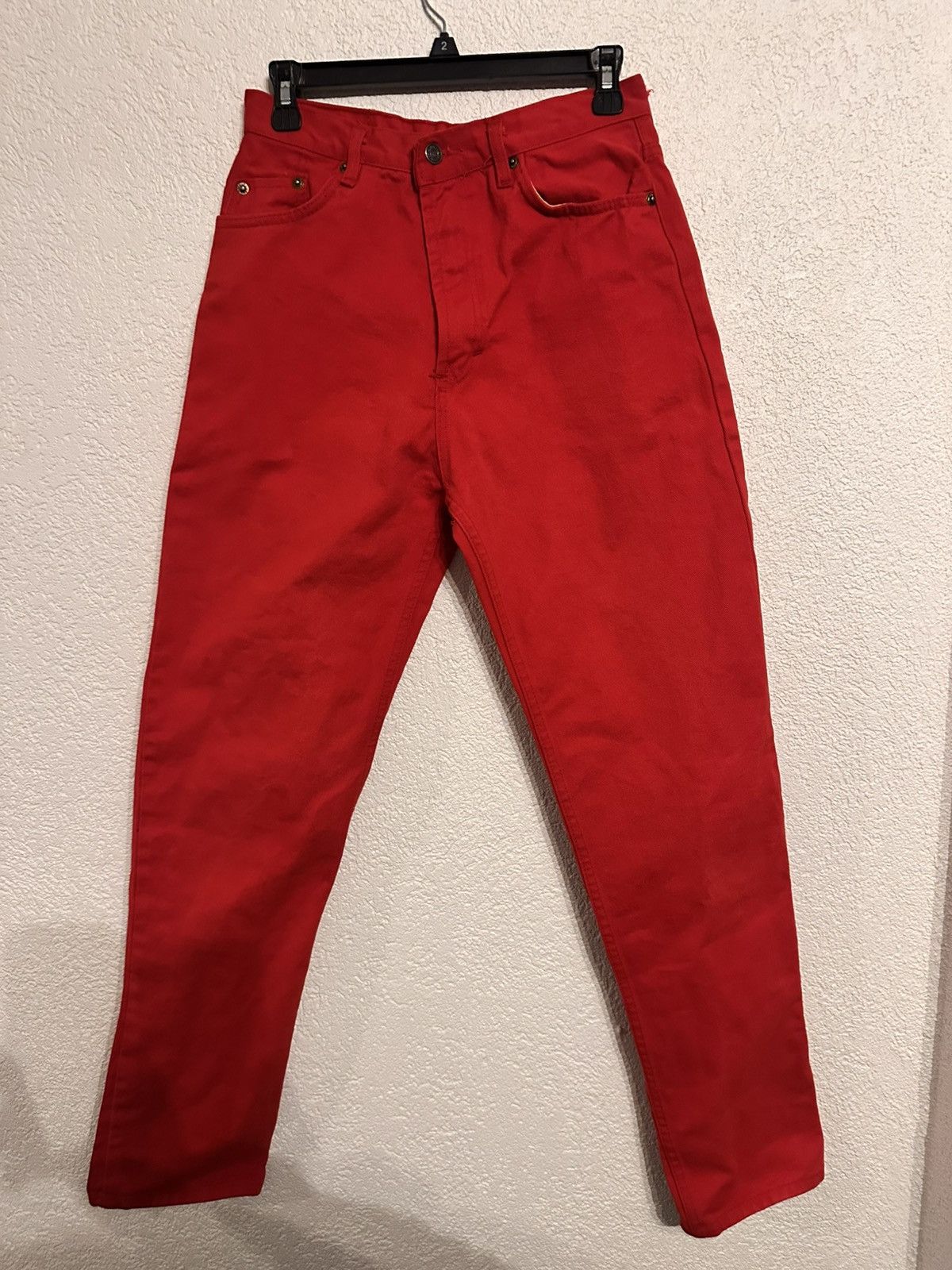 Levi's Levi’s 501 Red Denim Made in USA Late 80s / Early 90sW31 L36 Size US 31 - 1 Thumbnail