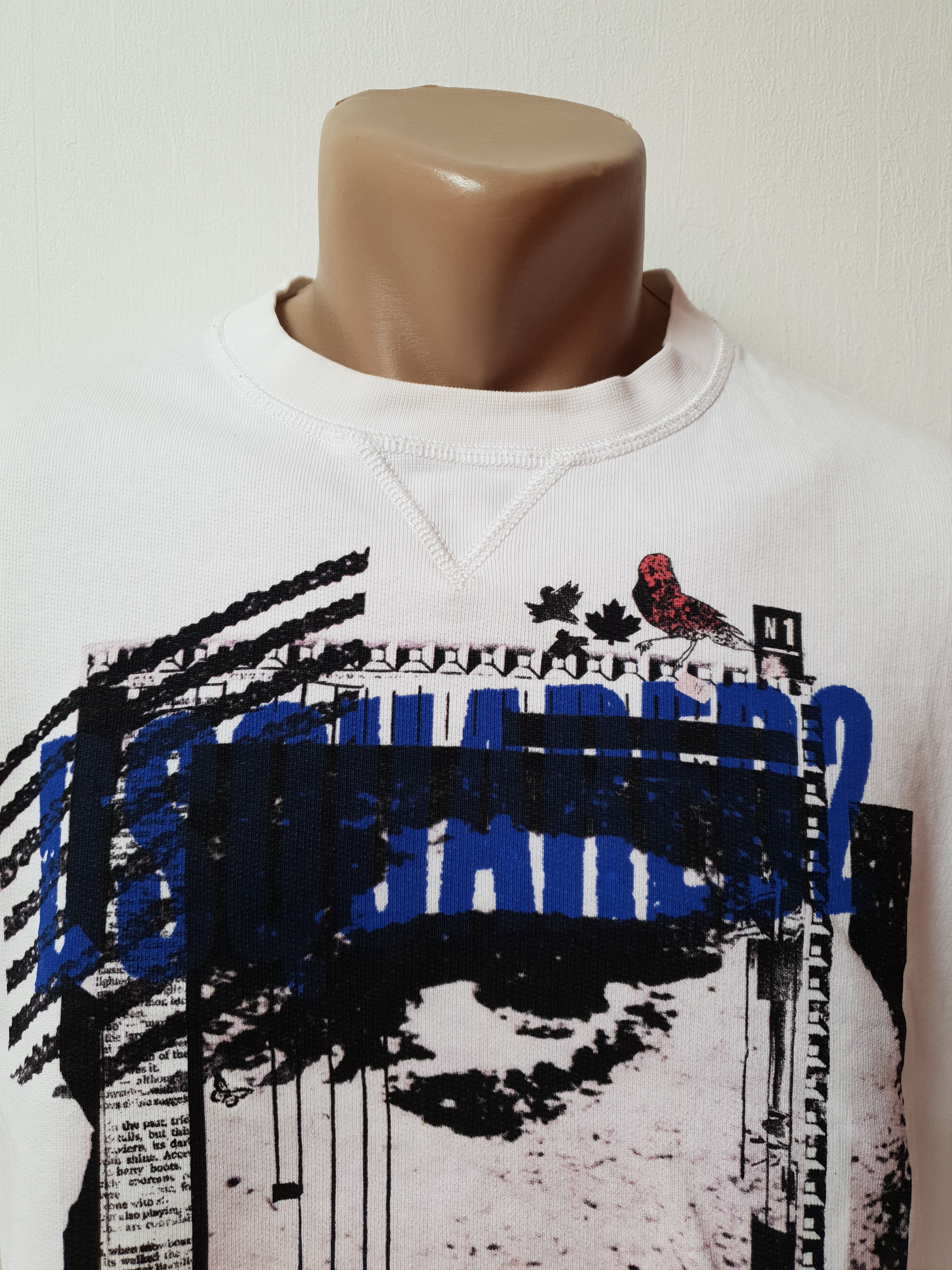 Dsquared2 Vintages DSQUARED2 white sweatshirt men's size L Size US XXL / EU 58 / 5 - 8 Thumbnail