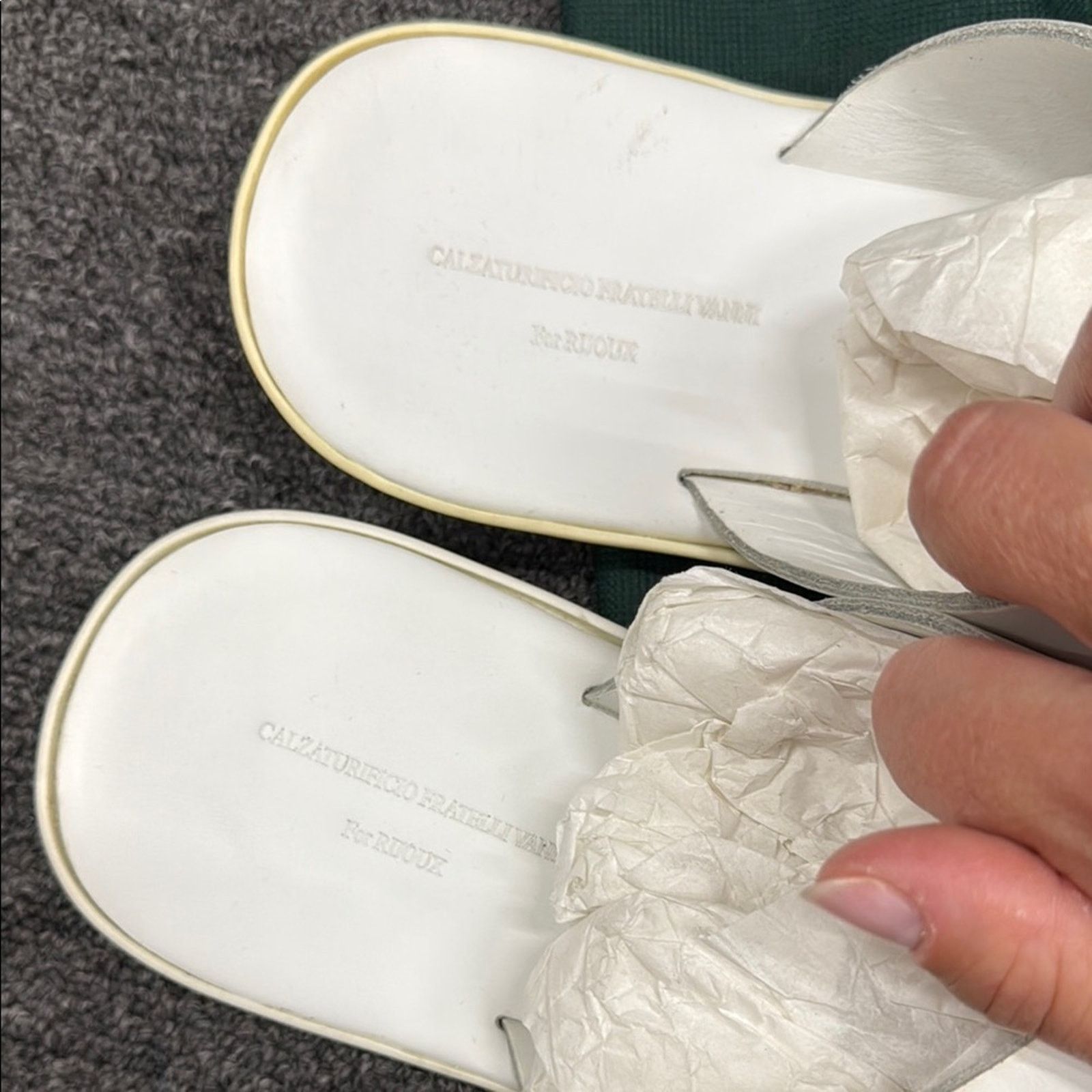 Other NWT Fratelli Vanni for Rijoux leather Slide Sandals 9 EU 42 Size US 9 / IT 39 - 4 Thumbnail