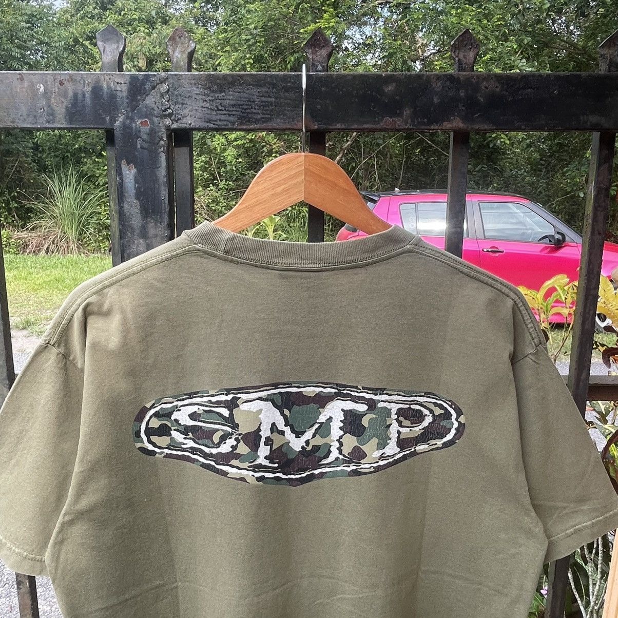 Welcome Skateboards 🔥Vintage 90s SMP Skateboard Camo Box Logo Sun Faded Tee Size US L / EU 52-54 / 3 - 5 Thumbnail