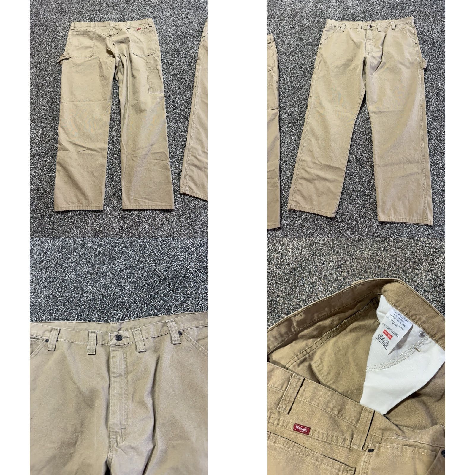 Wrangler Wrangler Jeans Jeans Khaki Men 44x32 5-Pocket Design Denim Cotton Tan Blue Vintage No N/A Size US 44 / EU 60 - 8 Thumbnail