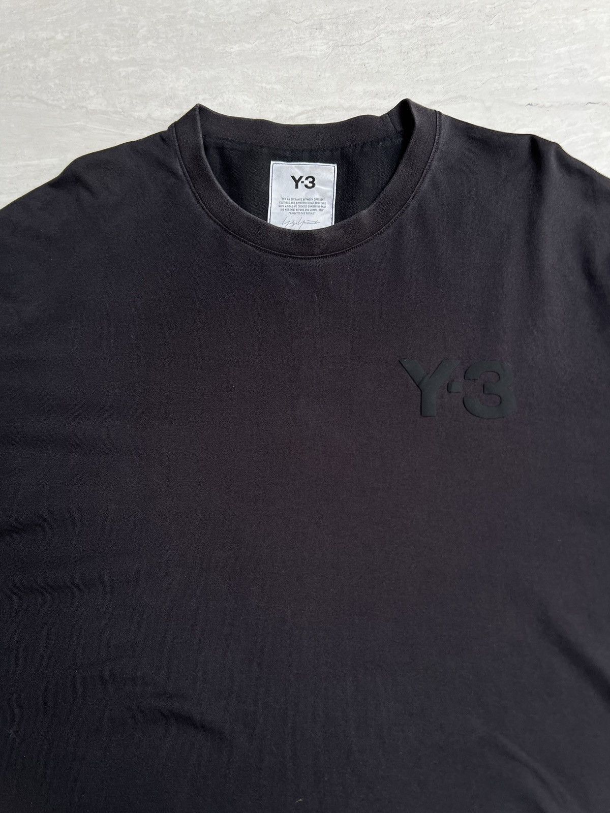 Yohji Yamamoto Y-3 Yohji Yamamoto Black T-shirt Size US L / EU 52-54 / 3 - 3 Thumbnail