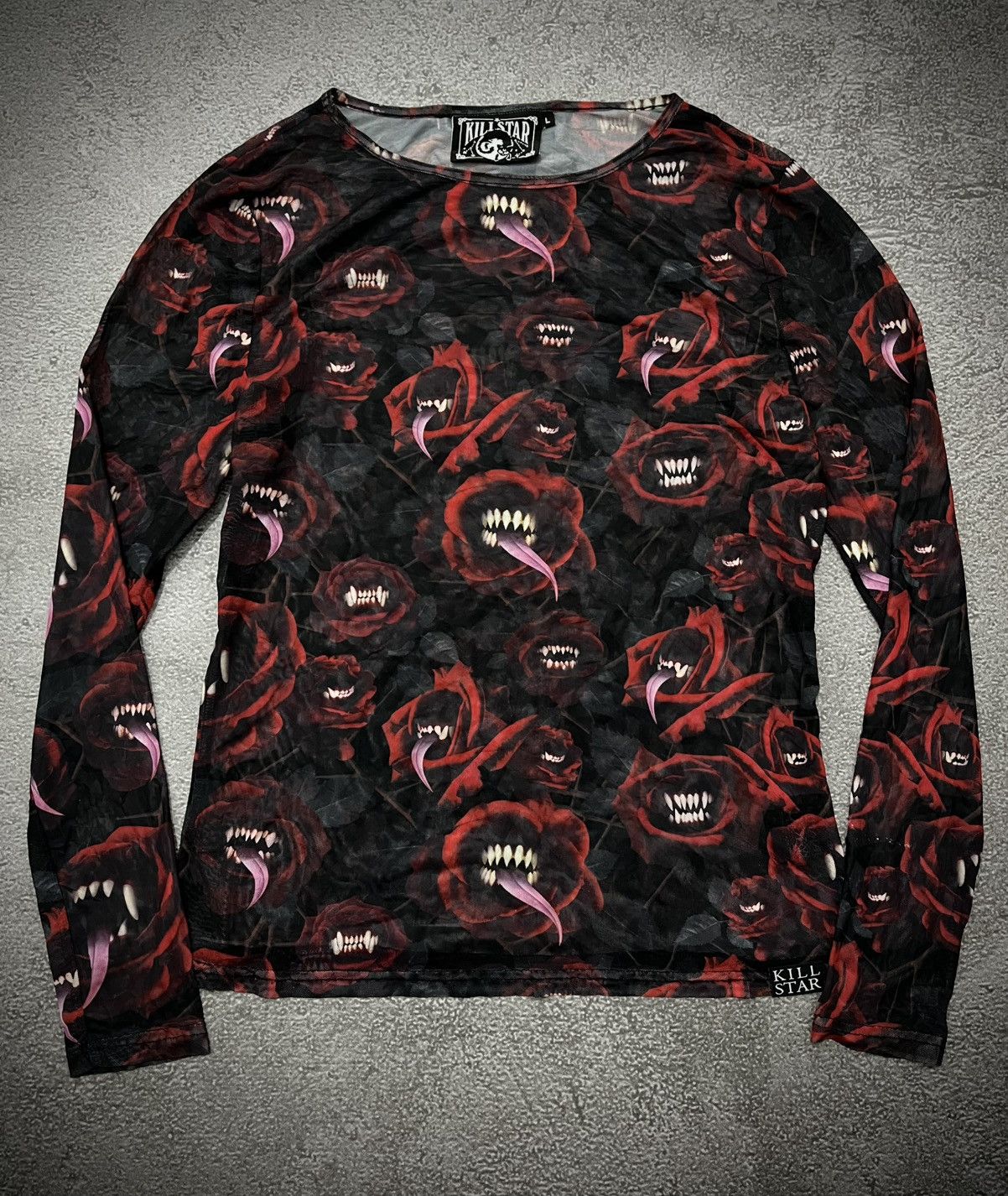 Killstar Rare Killstar Mesh Full Print Long Sleeve 3D Size US L / EU 52-54 / 3 - 1 Thumbnail