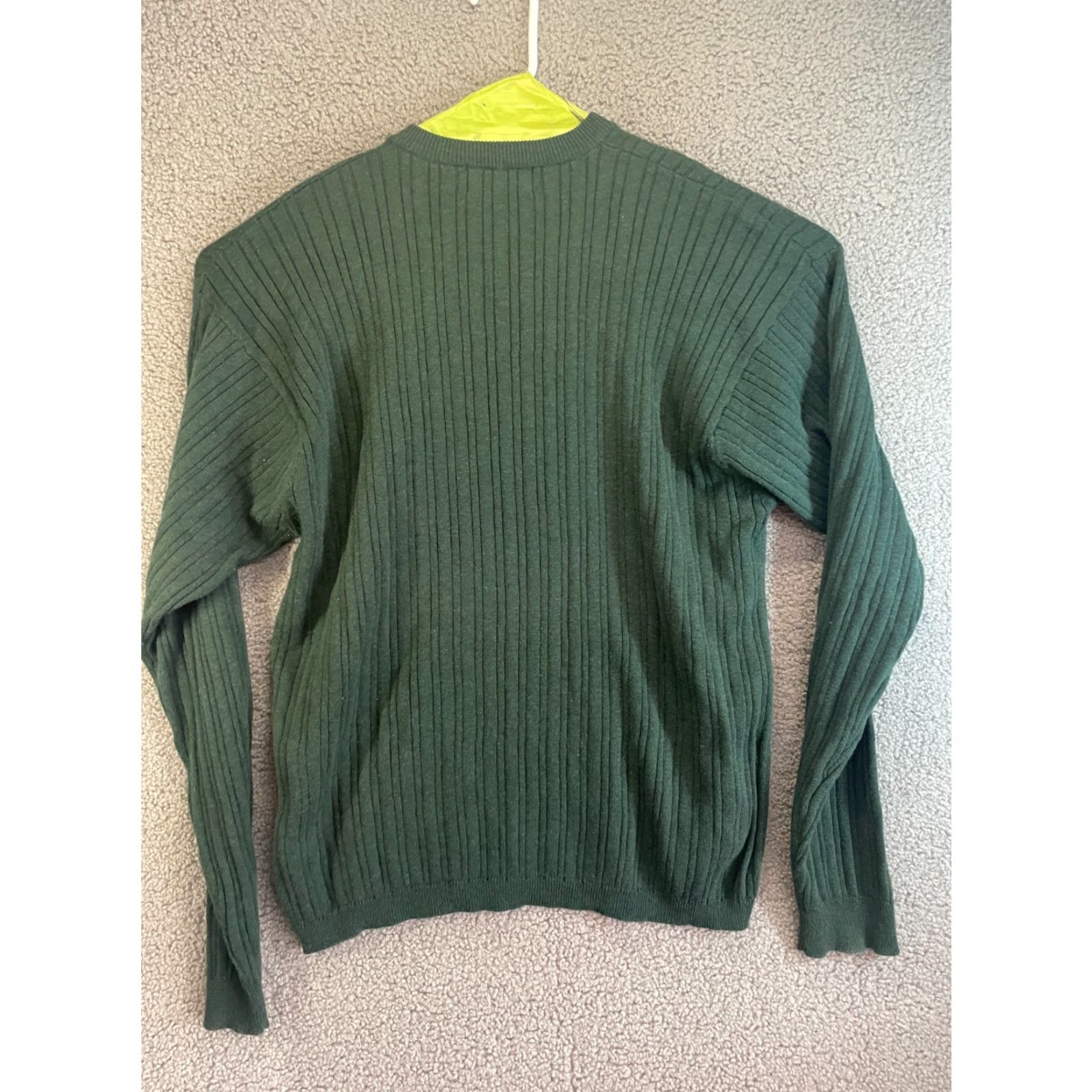 Chaps Chaps Ralph Lauren Sweater Mens XL Pullover Cotton Knit Crew Neck Green"} Size US XL / EU 56 / 4 - 5 Thumbnail