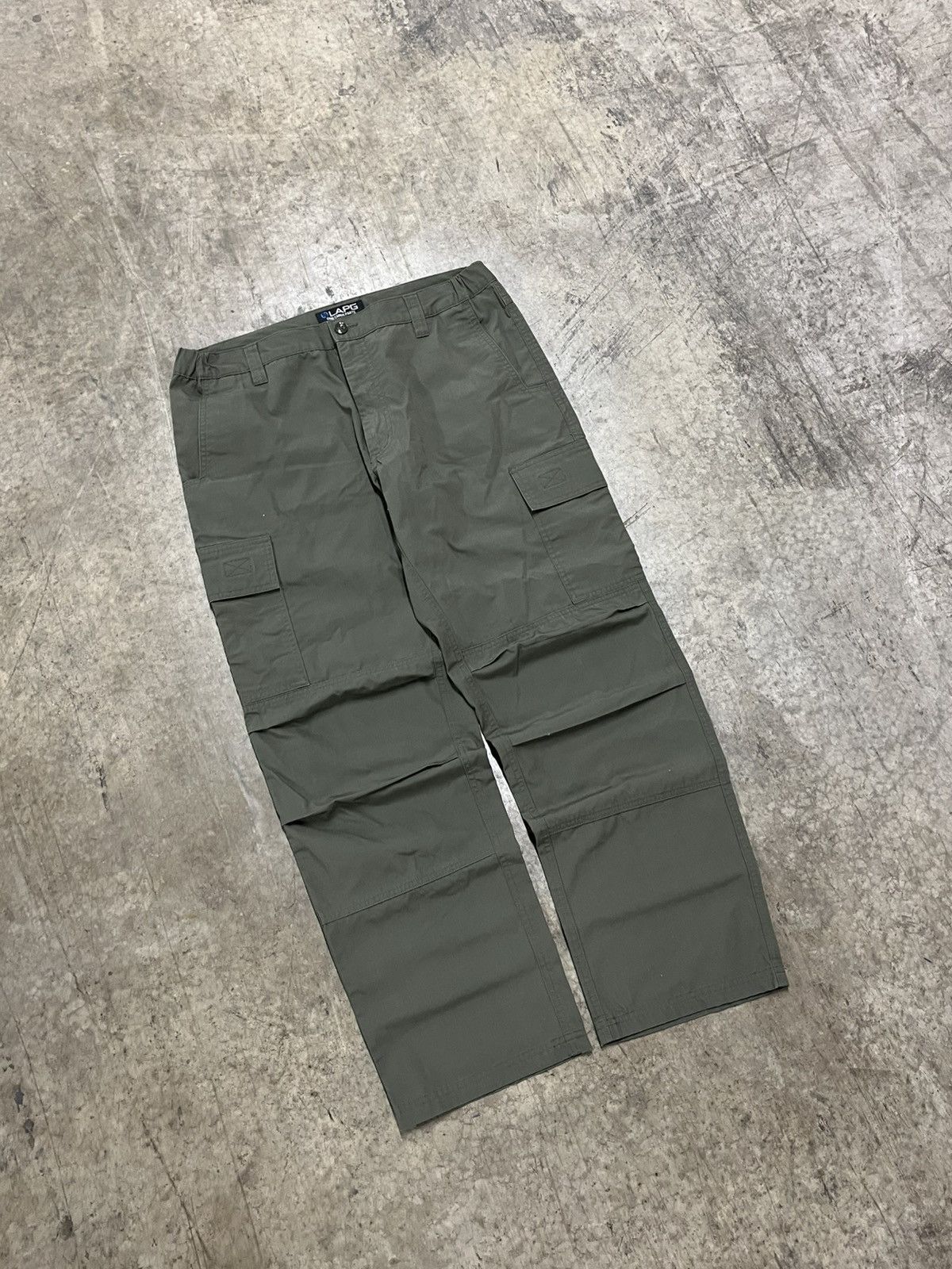 Vintage Cargo baggy fit earth tone green pants skater hype rare Size US 36 / EU 52 - 4 Thumbnail