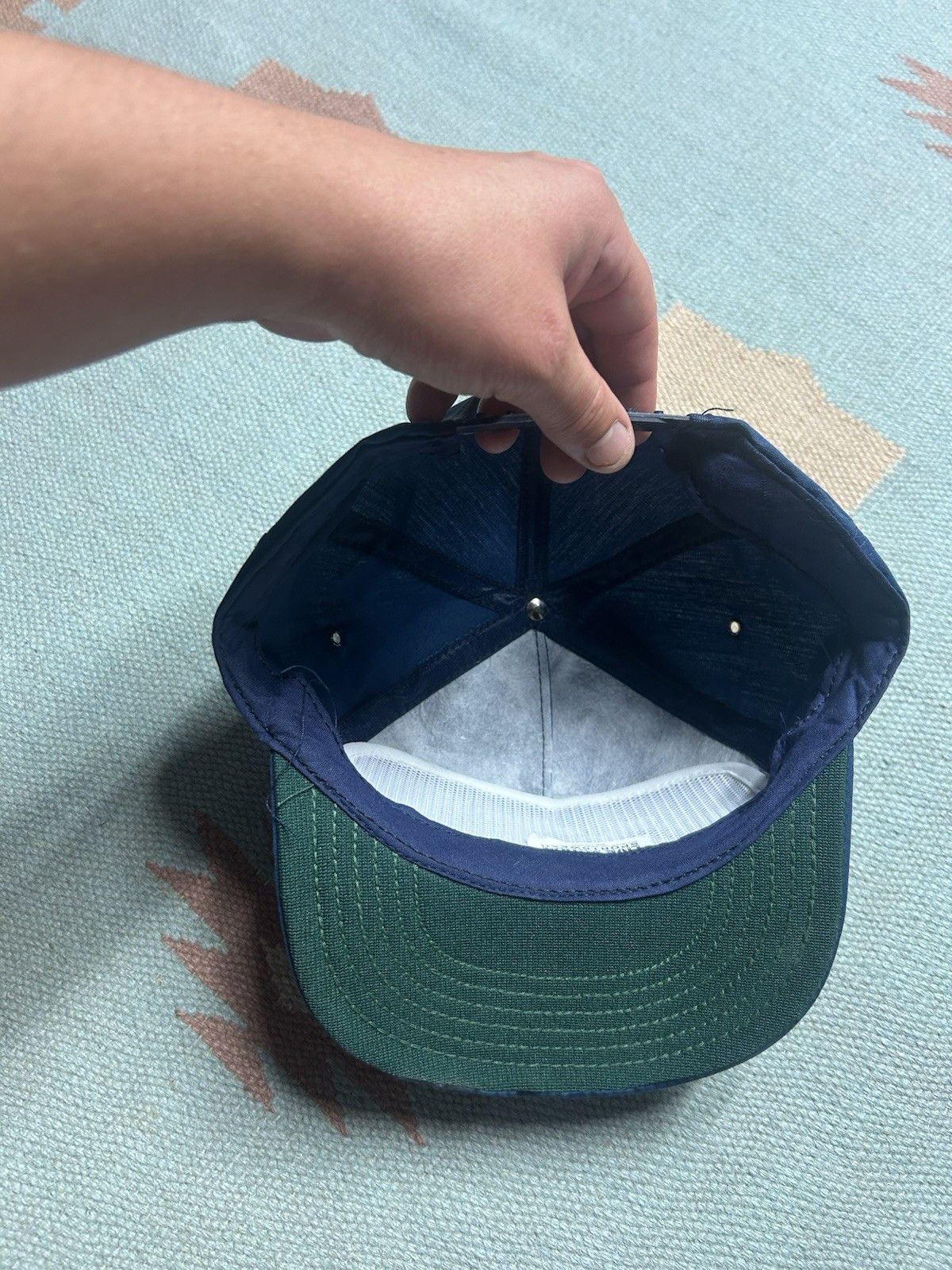 Vintage Vtg 80s SnapBack hat Coal Mac navy USA embroidered SnapBack Size ONE SIZE - 5 Thumbnail