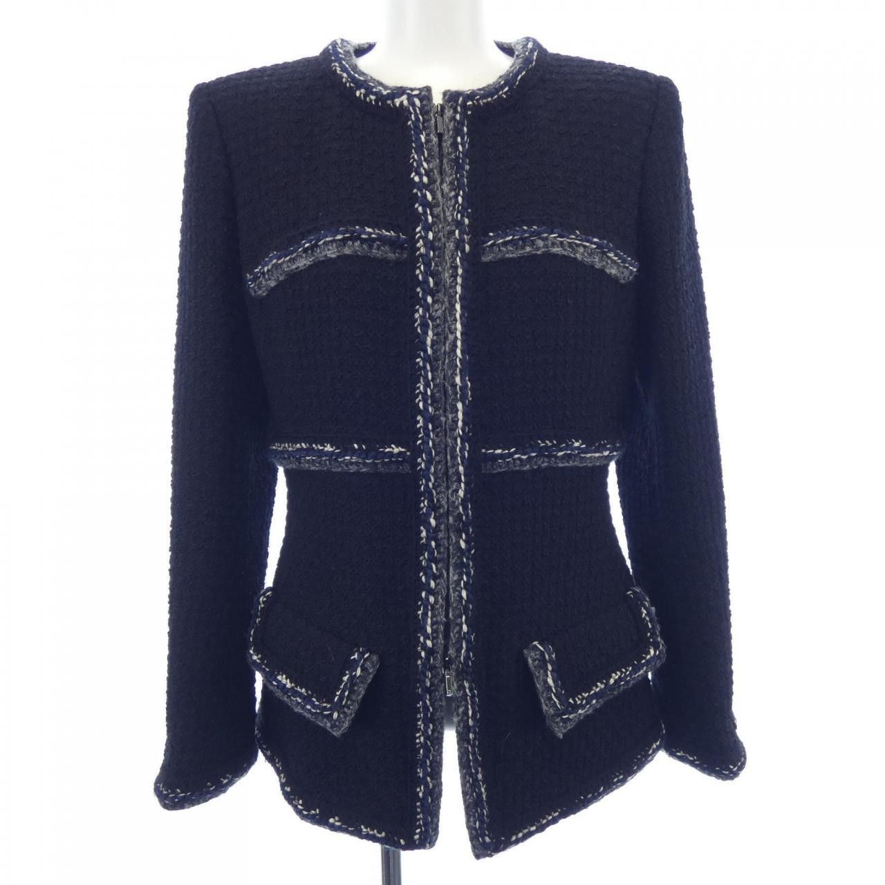 Chanel Chanel Chanel Collarless Jacket Outerwear Others Outerwear P56910V37165 17A DUTY FREE for USA Size ONE SIZE - 1 Thumbnail