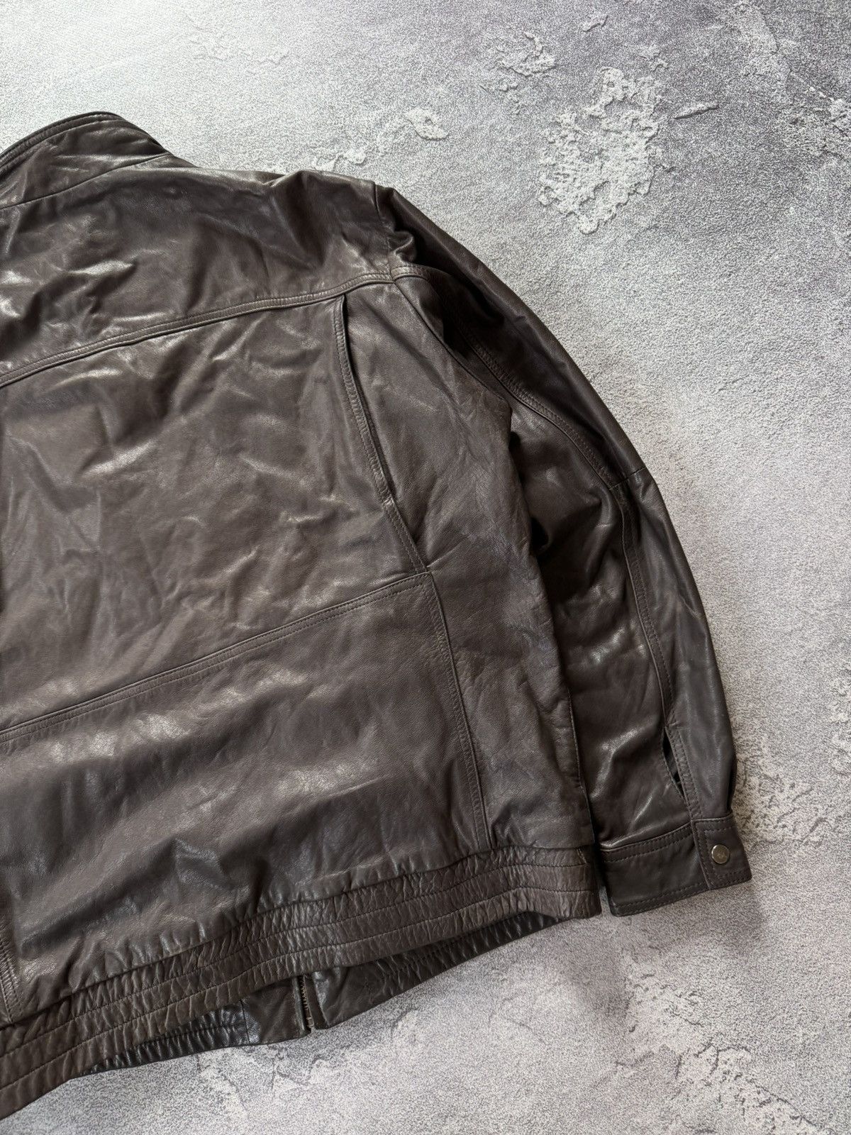 Vintage Leather S aviator bomber pilot jacket coat brown Size US S / EU 44-46 / 1 - 17 Thumbnail