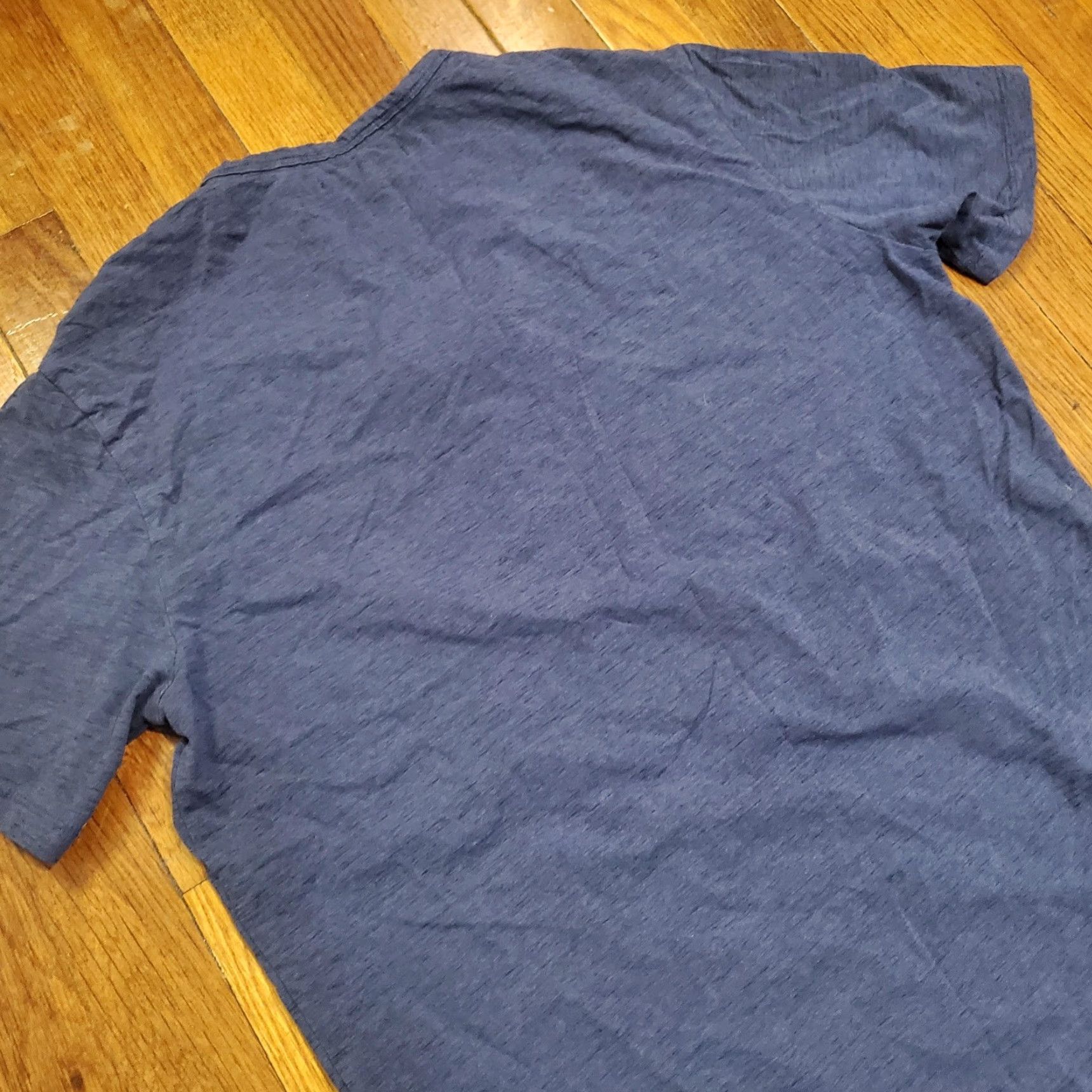 Vintage Buttercloth Mens Large Blue Icy Cotton V-Neck Short Sleeve Shirt Casual Soft Size US L / EU 52-54 / 3 - 7 Thumbnail