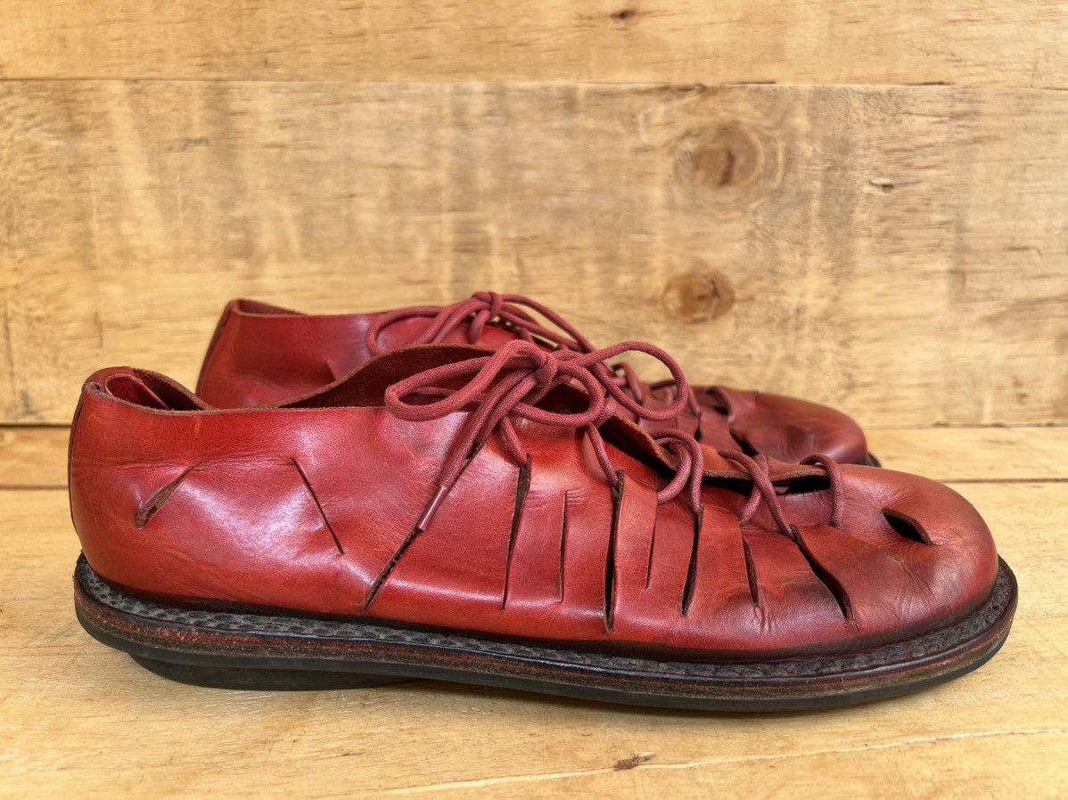 Trippen TRIPPEN Germany Handcrafted Red Leather Ankle Boots Size US 7.5 / EU 40-41 - 6 Thumbnail