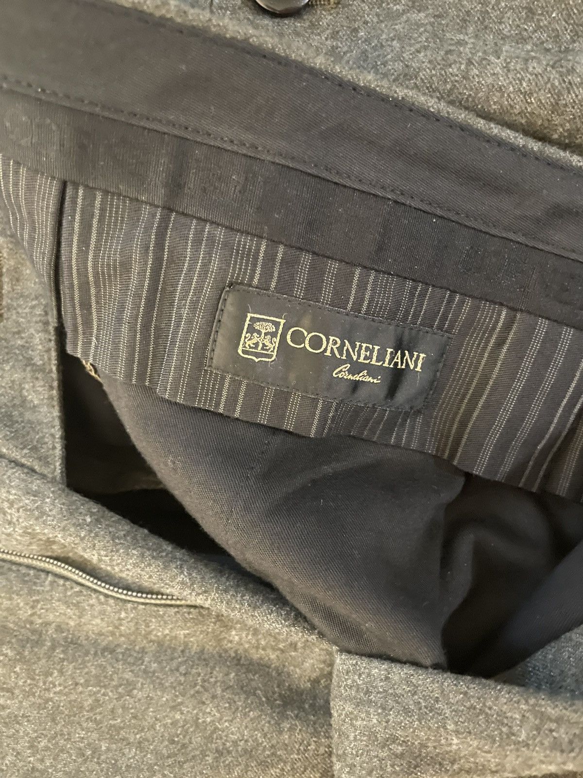 Corneliani Luxury Wool Flat Front Trouser Size US 38 / EU 54 - 4 Thumbnail