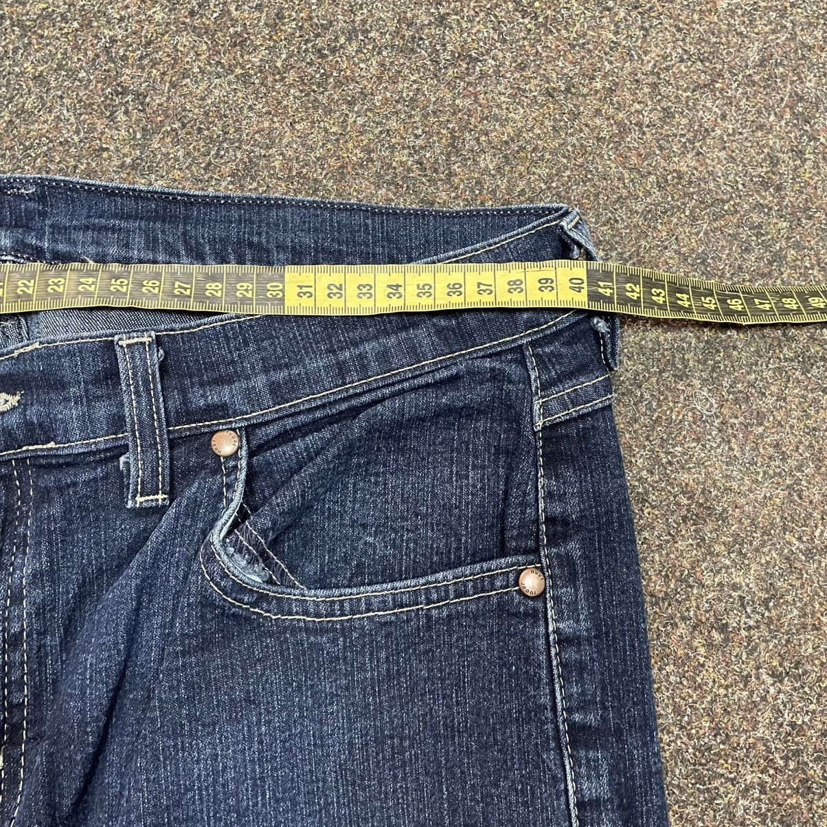 Vintage Y2K Baggy Wide Leg Distressed Flare Jeans Skate Streetwear Size 36" / US 14 / IT 50 - 6 Thumbnail
