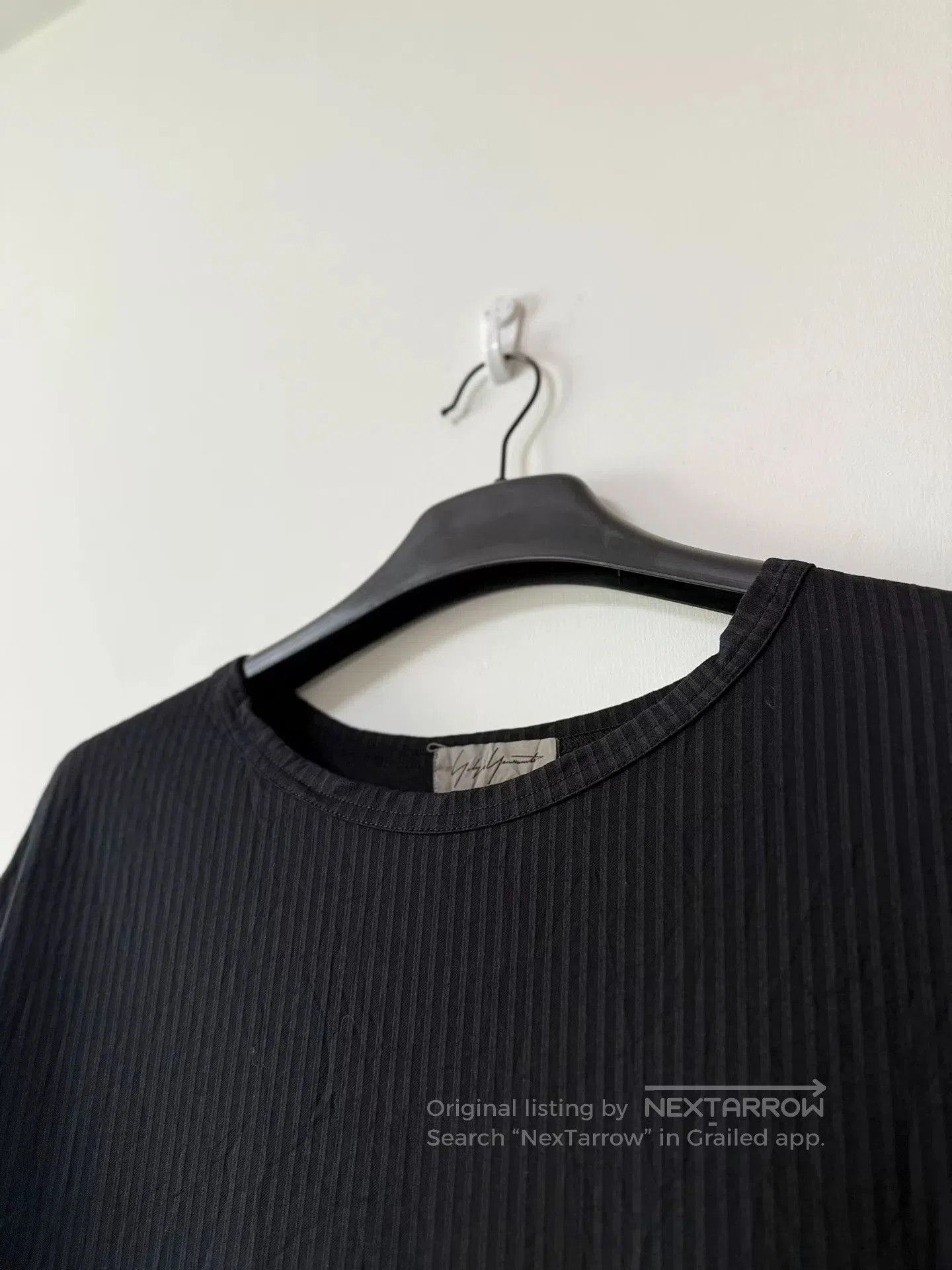 Yohji Yamamoto Yohji Yamamoto Striped Wrinkle Cut T-Shirt. Size US L / EU 52-54 / 3 - 3 Thumbnail