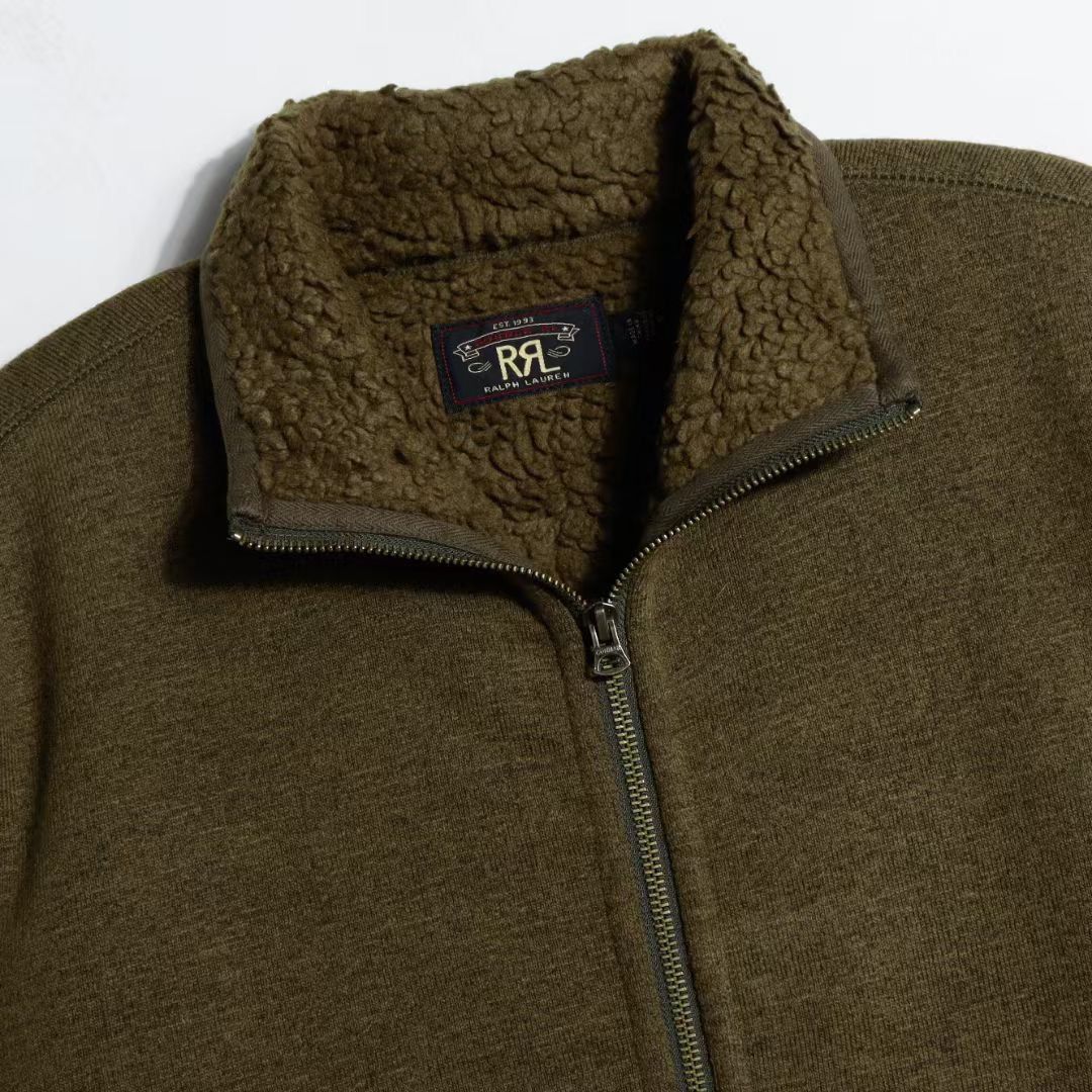 RRL Ralph Lauren RRL Full zip Wool Blend Sherpa Fleece Jacket Size US XL / EU 56 / 4 - 2 Thumbnail