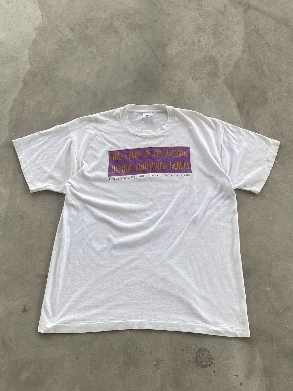 Fruit Of The Loom × Vintage VINTAGE THE STAR OF THE BOLSHOI UNITED STATES TOUR 1989 TEE Size US L / EU 52-54 / 3 - 1 Thumbnail
