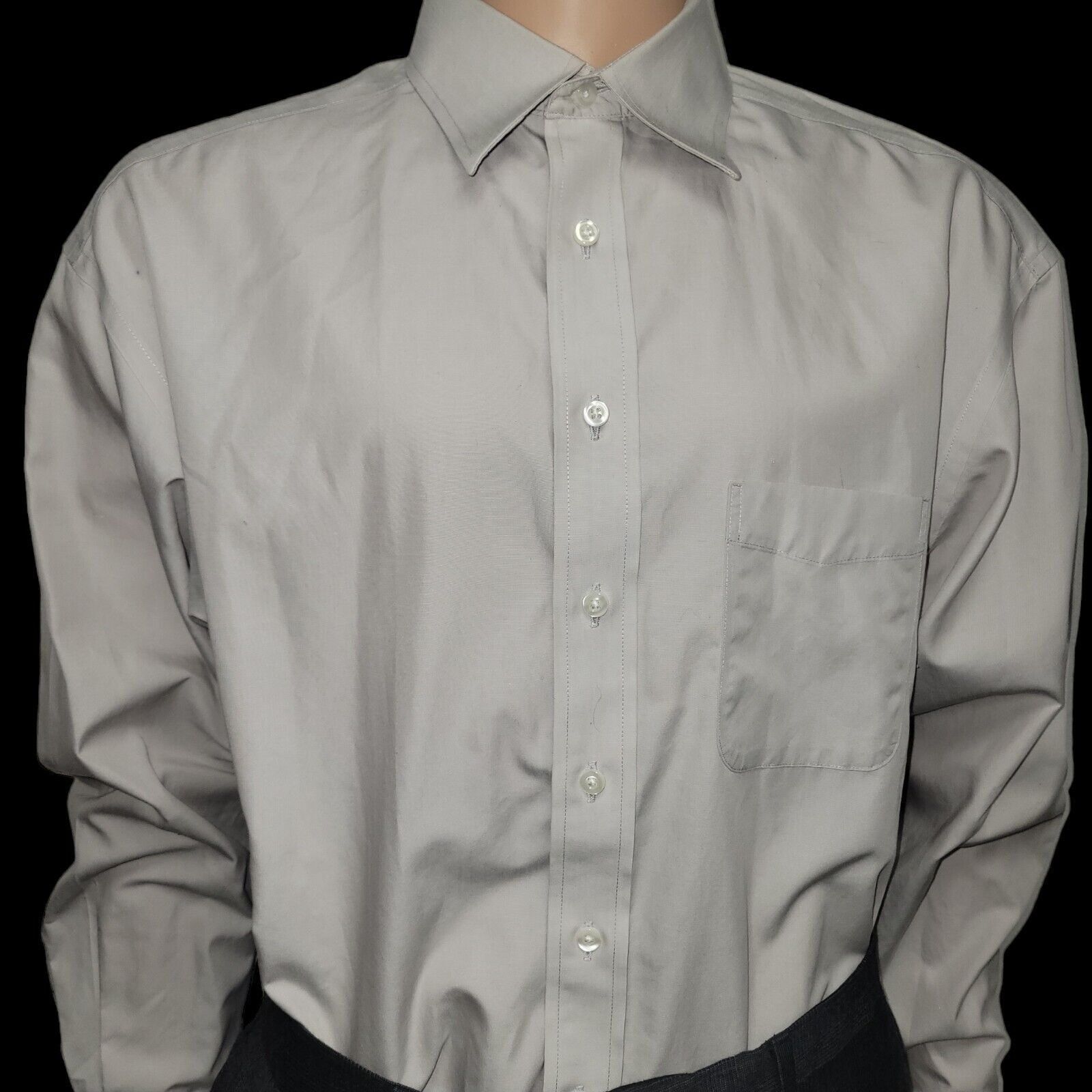 Roundtree & Yorke Roundtree Yorke Gold Label Fitted Dress Shirt. Size 16.5/34 Size US S / EU 44-46 / 1 - 2 Thumbnail