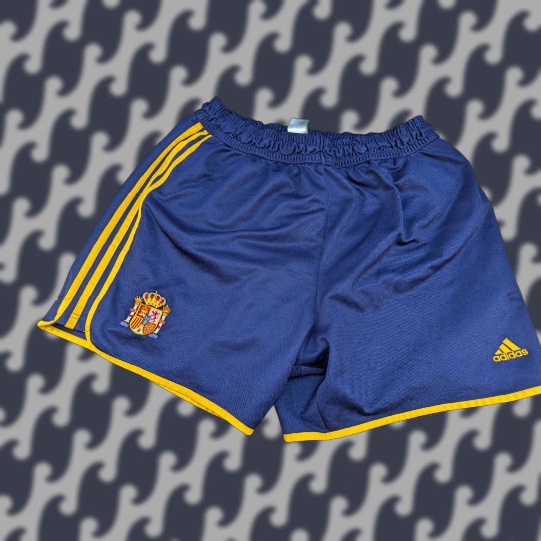 Adidas Adidas Portugal 1999-2001 Shorts XL D10 Blue Soccer Football Sports Home Mens Athletic Quick Dry Moisture Wicking Drawstring Elastic Waist Size US 36 / EU 52 - 1 Thumbnail