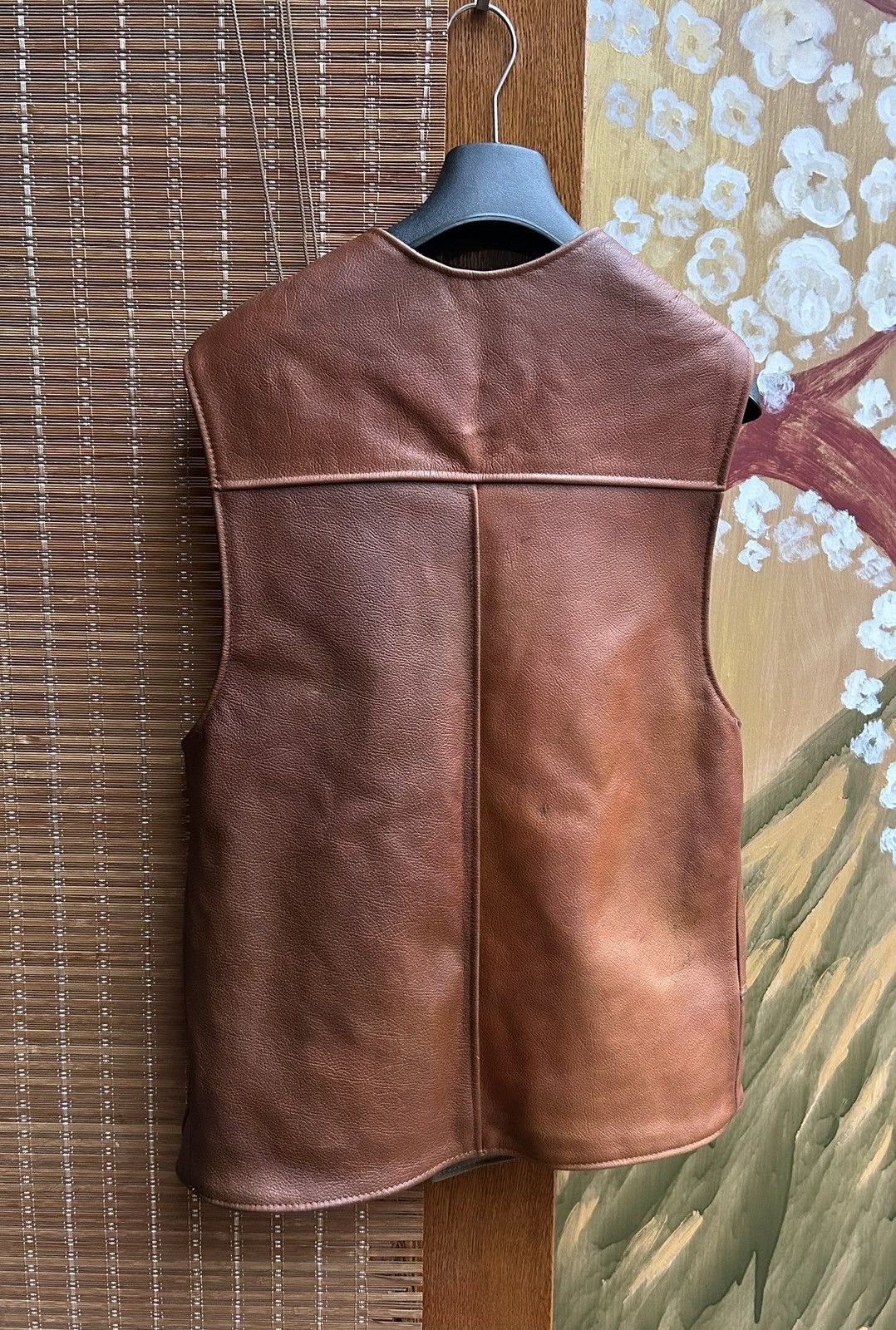 Vintage Vintage Moss Leather Goods Brown Leather Jerkin Jacket Vest Size US S / EU 44-46 / 1 - 2 Thumbnail