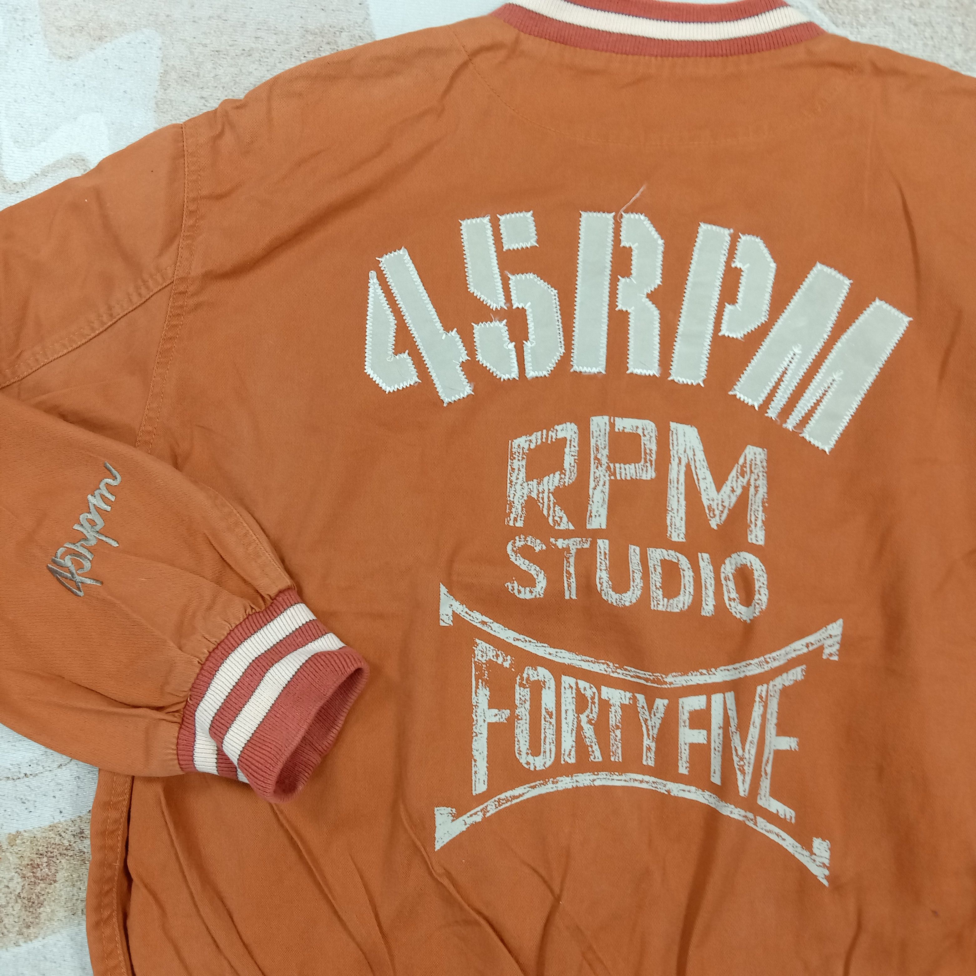45rpm Rare 45rpm Studio Japanese Brand Varsity Jacket C288N8 Size US L / EU 52-54 / 3 - 3 Thumbnail