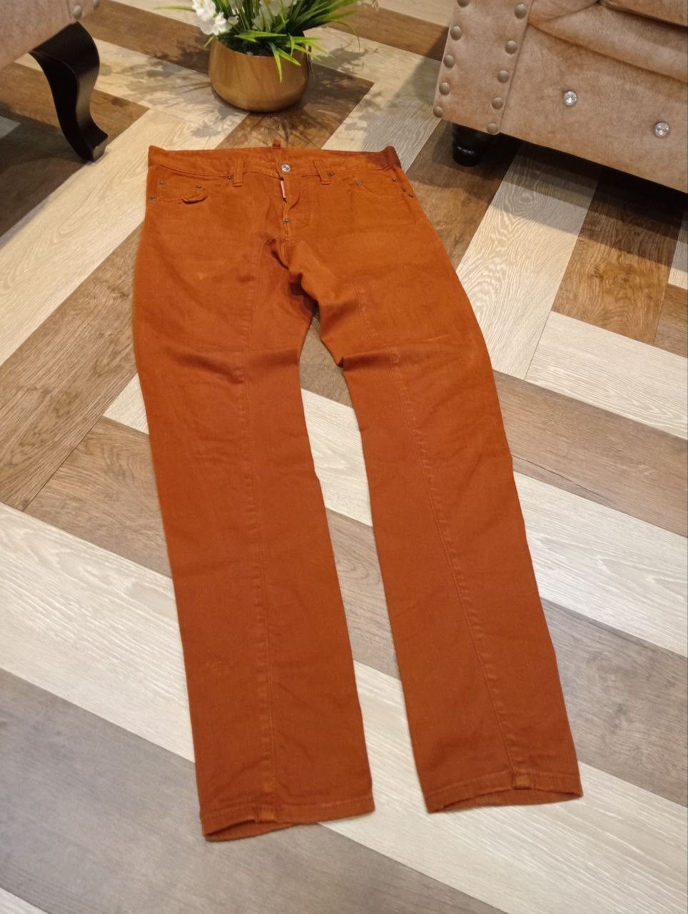 Dsquared2 DSQUARED2 ITALY BRICK ORANGE PANTS Size US 33 - 3 Thumbnail