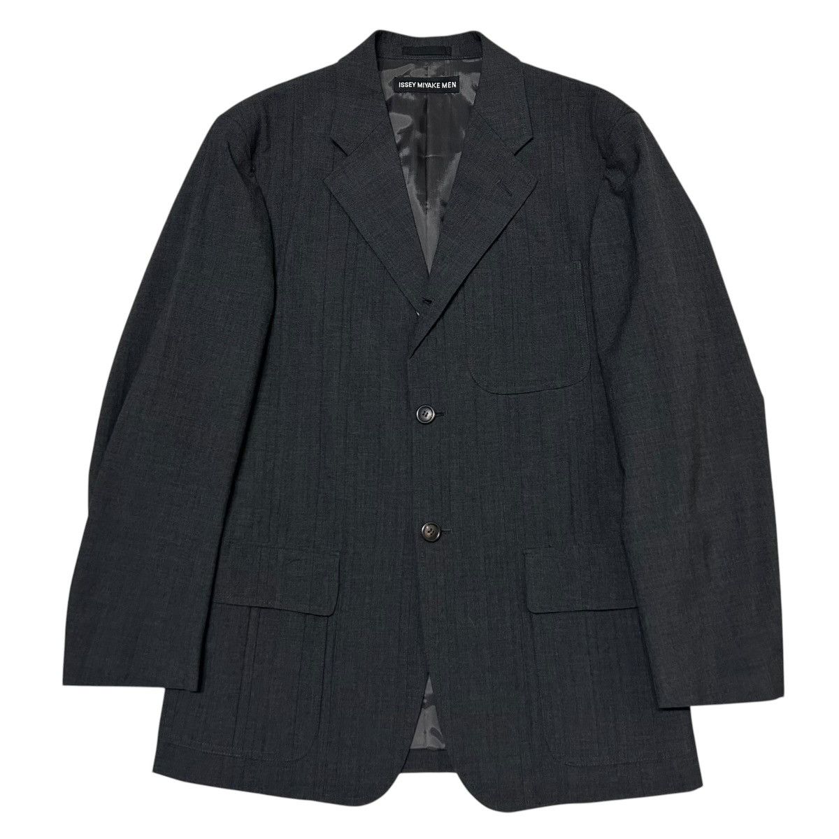 Issey Miyake 711 ISSEY MIYAKE MEN suit set up gray pleats design archive Size 40R - 2 Thumbnail