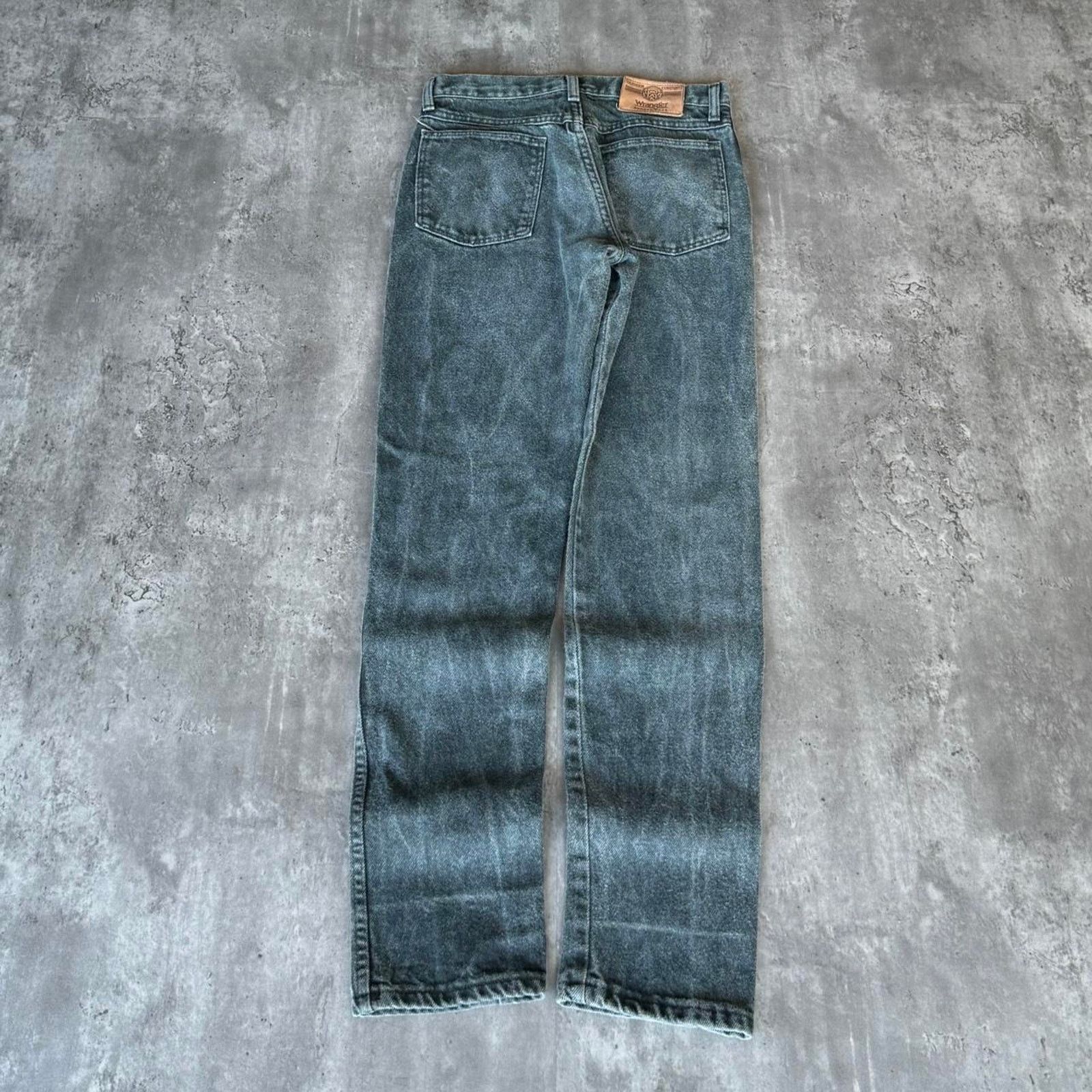 Vintage × Wrangler Wrangler Made In USA Teal Wash Slim Denim Jeans Size US 28 / EU 44 - 1 Thumbnail