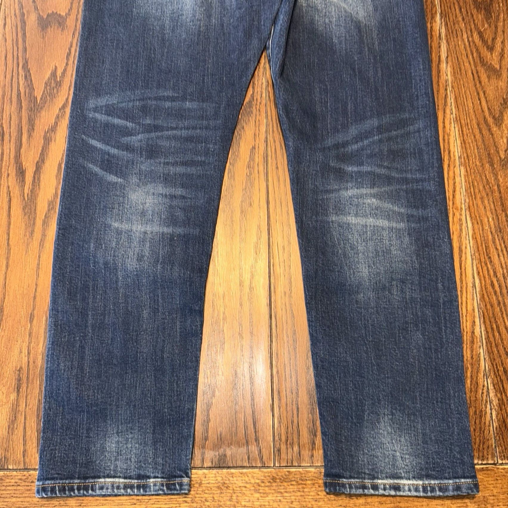Vintage Flint & Tinder Slim Fit Jeans 36x32 Straight Leg Medium Wash Blue Denim Jeans - Men Size US 36 / EU 52 - 7 Thumbnail