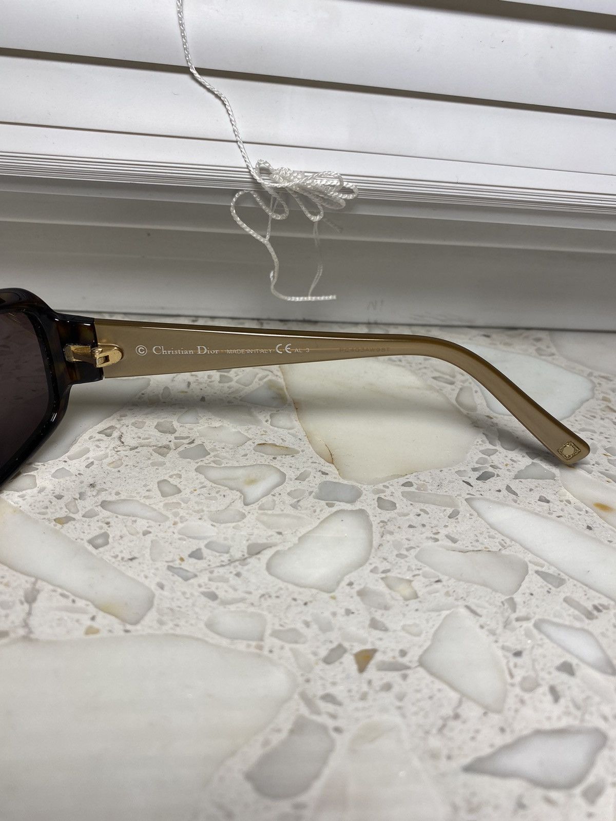Dior × Vintage Silver Logo Vintage Dior Sunglasses Size ONE SIZE - 6 Thumbnail