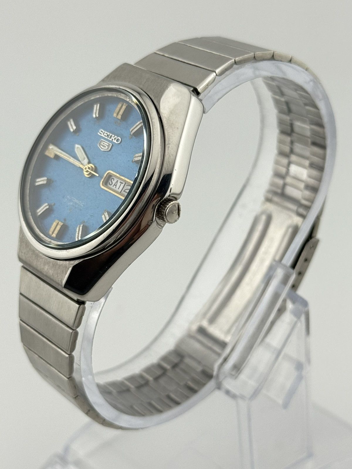 Seiko Seiko 6309 Auto Blue Dial 36mm Vintage Men’s Watch Size 36 - 5 Thumbnail