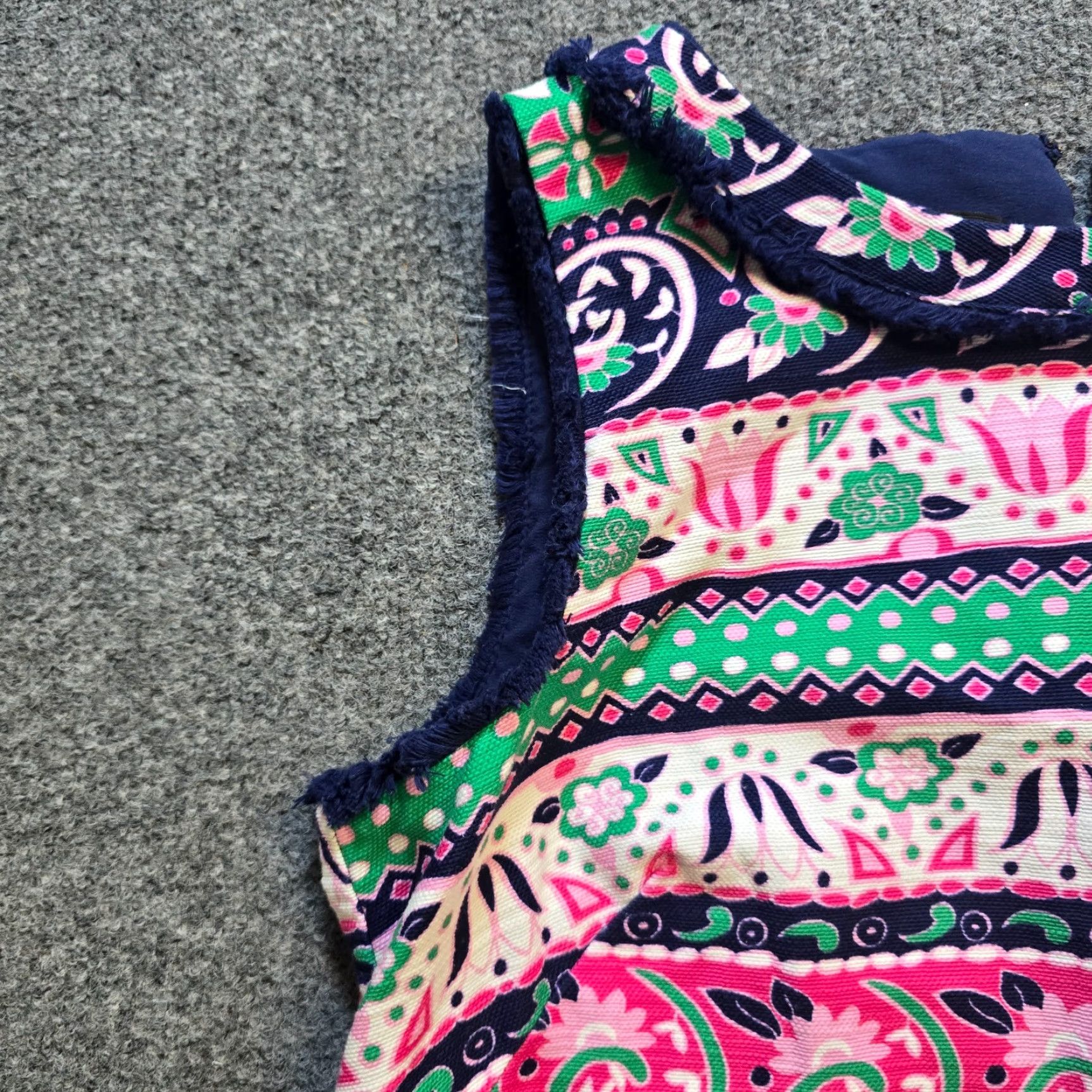 Talbots Talbots Dress Womens 10 Petite Pink Green Floral Stripe Fitted Sheath Classic Vintage No N/A Size L / US 10 / IT 46 - 3 Thumbnail