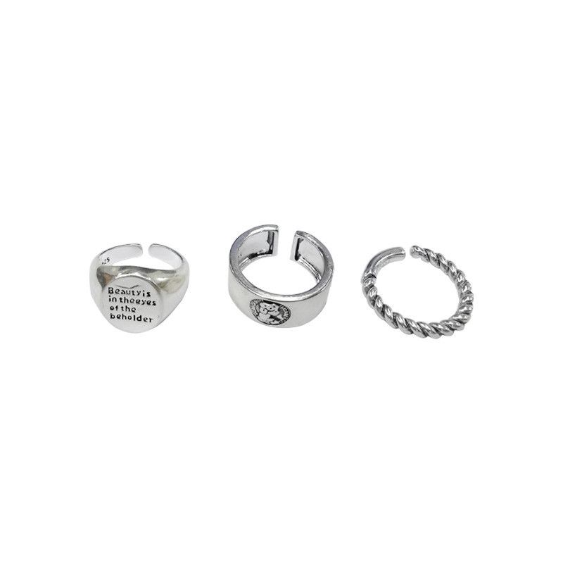 Jewelry Modern Jewelry Rings Open Size Chrome Ring (Size 7-13) Size ONE SIZE - 5 Thumbnail
