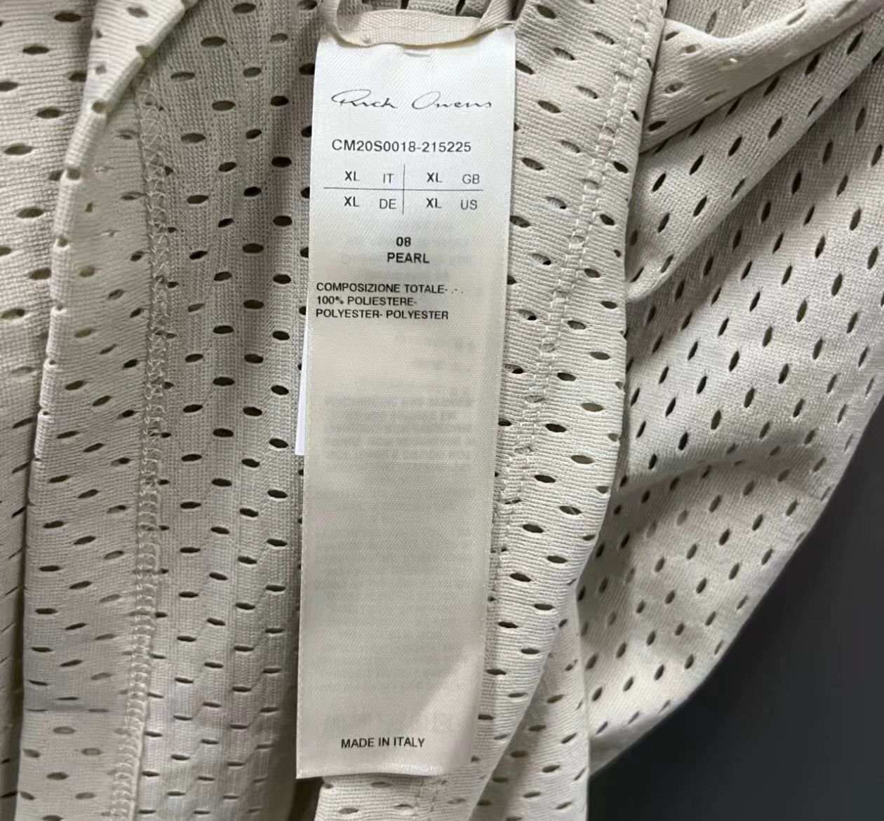 Rick Owens Rick Owens RO × Champion Co branded Khaki Mesh Tank Top ves- Size US XL / EU 56 / 4 - 3 Thumbnail