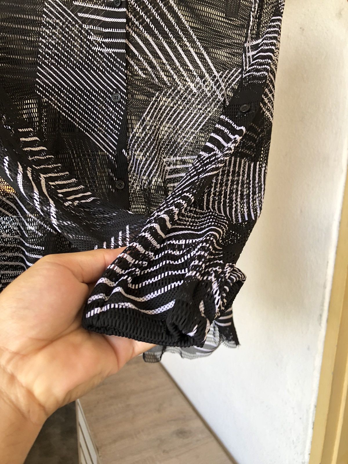 Japanese Brand Issey Miyake Design Program Transparent Button Up Shirt Size XS / US 0-2 / IT 36-38 - 11 Thumbnail