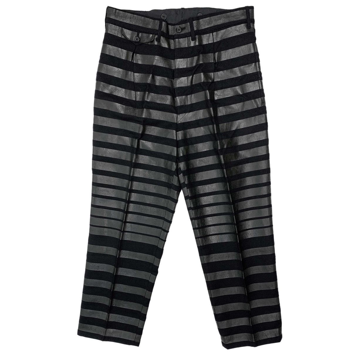 Yohji Yamamoto Yohji Yamamoto Pour Homme AW95 Striped Wool Prisoner Pants Size US 32 / EU 48 - 3 Thumbnail
