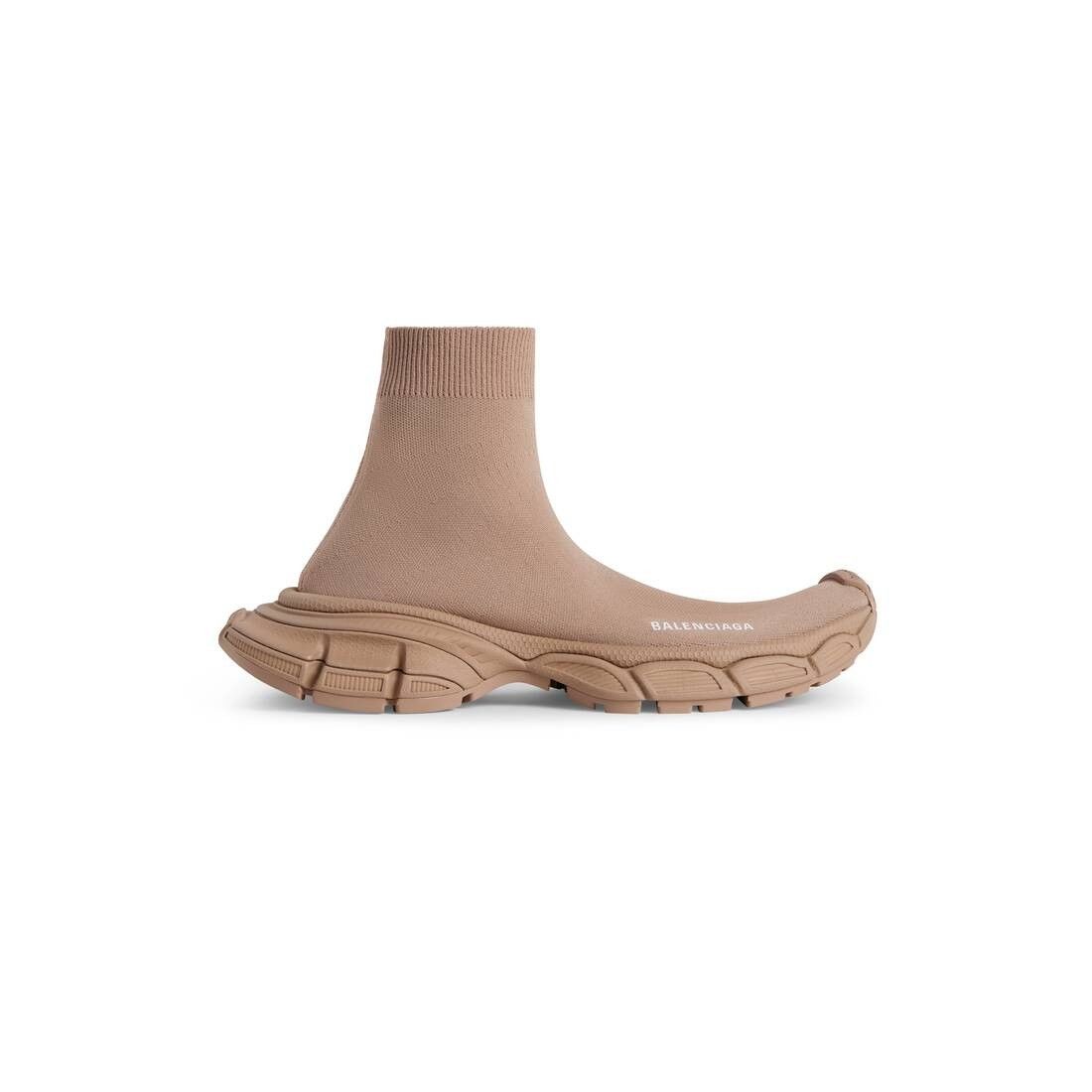 Balenciaga o1mt1gz0125 3XL Sock Recycled Knit Sneakers in Beige Size US 6 / IT 36 - 1 Thumbnail