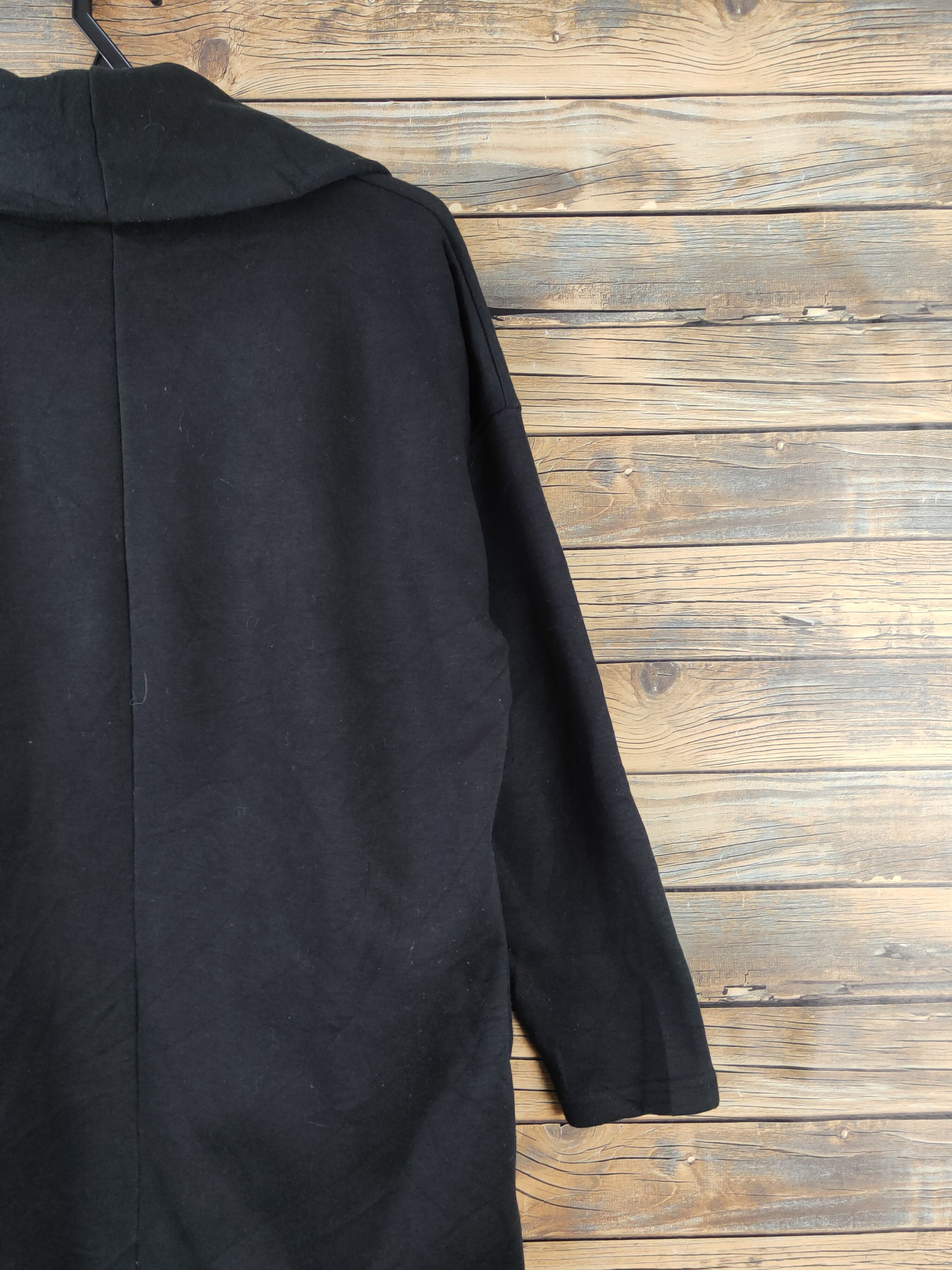 Japanese Brand × Vintage Avant Garde Fashion by Glacier Black Long Cardigan Size L / US 10 / IT 46 - 9 Thumbnail