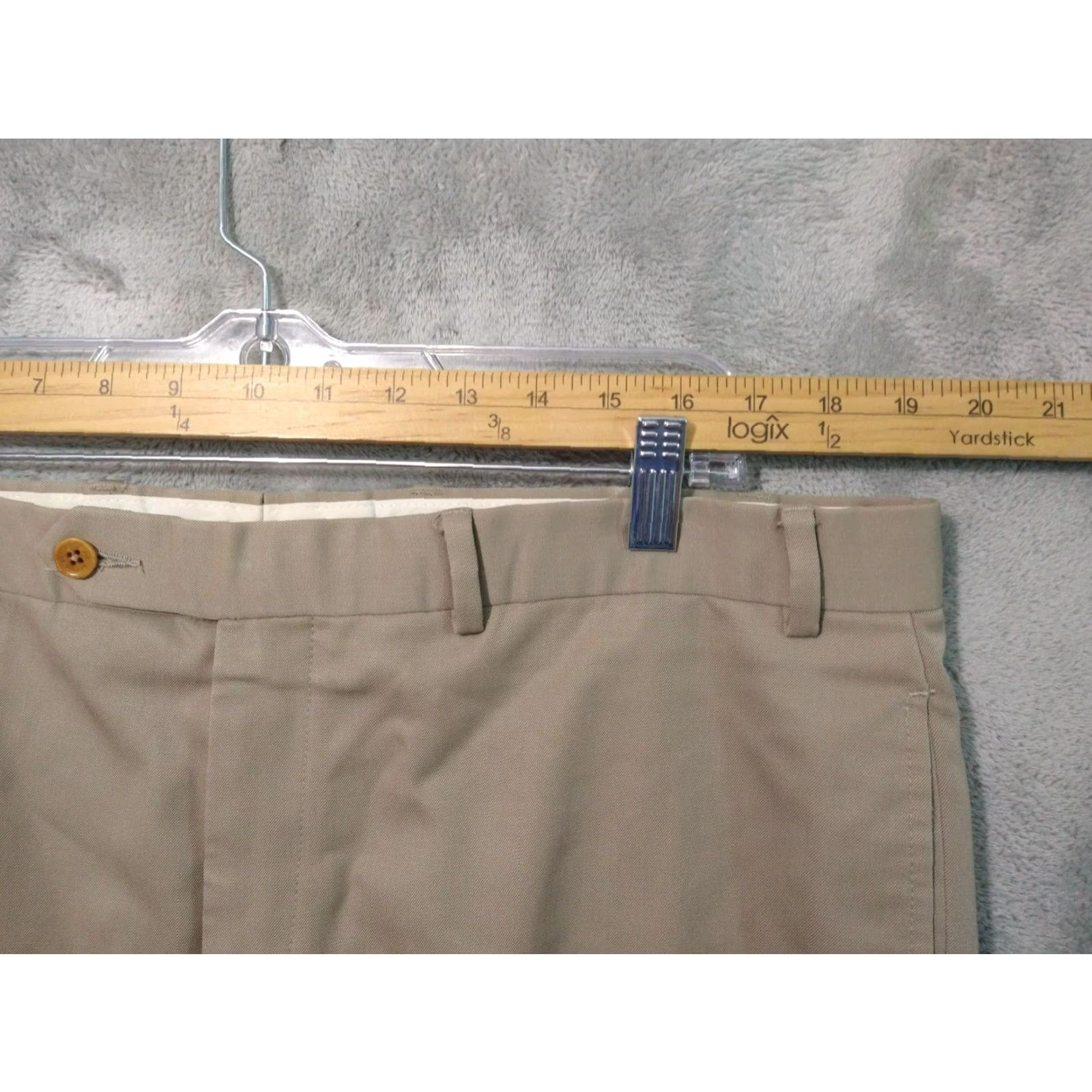 Brooks Brothers Brooks Brothers Dress Pants Mens 40x32 Beige Wool Flat Front Straight Leg Preppy Dress Pants Mens Beige Wool Flat Front Straight Leg Brooks Brothers Size US 40 / EU 56 - 3 Thumbnail