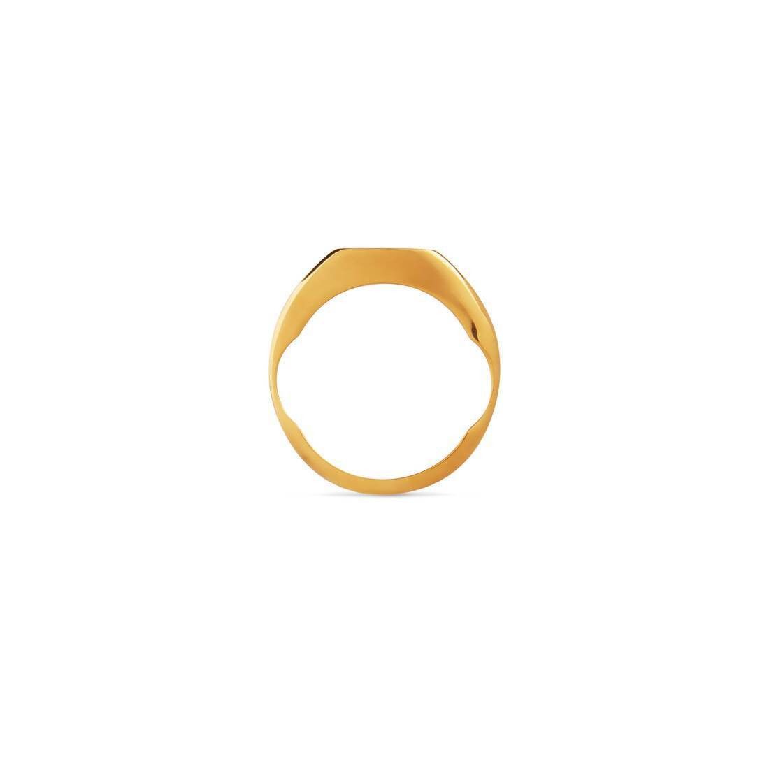 Balenciaga o1bcso1str1125 Size: OS / Maxi Signet Ring in Gold Size ONE SIZE - 3 Thumbnail