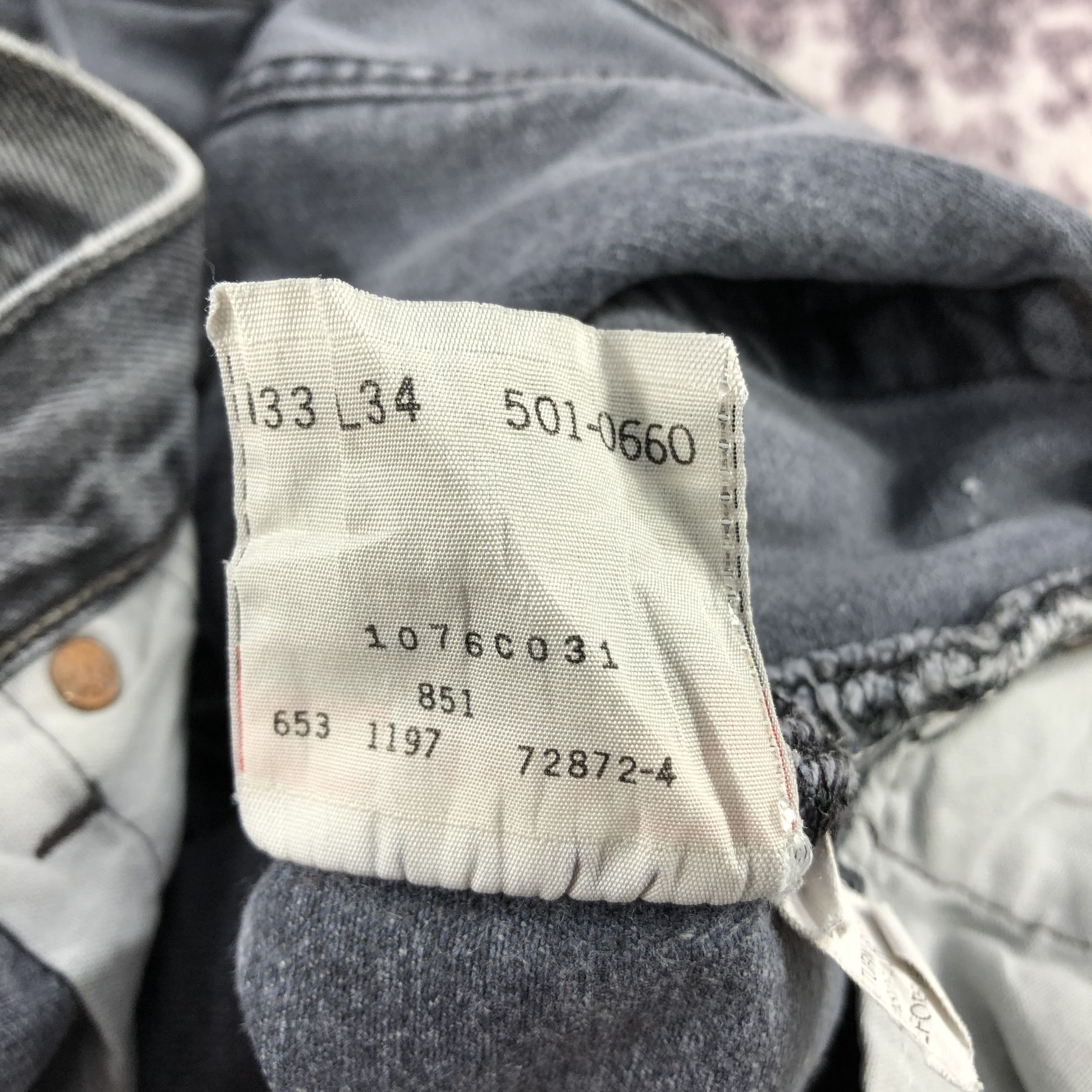 Levi's × Vintage Vintage 90s Levis 501 Ash Gray Jeans-JM2392 Size US 32 / EU 48 - 15 Thumbnail