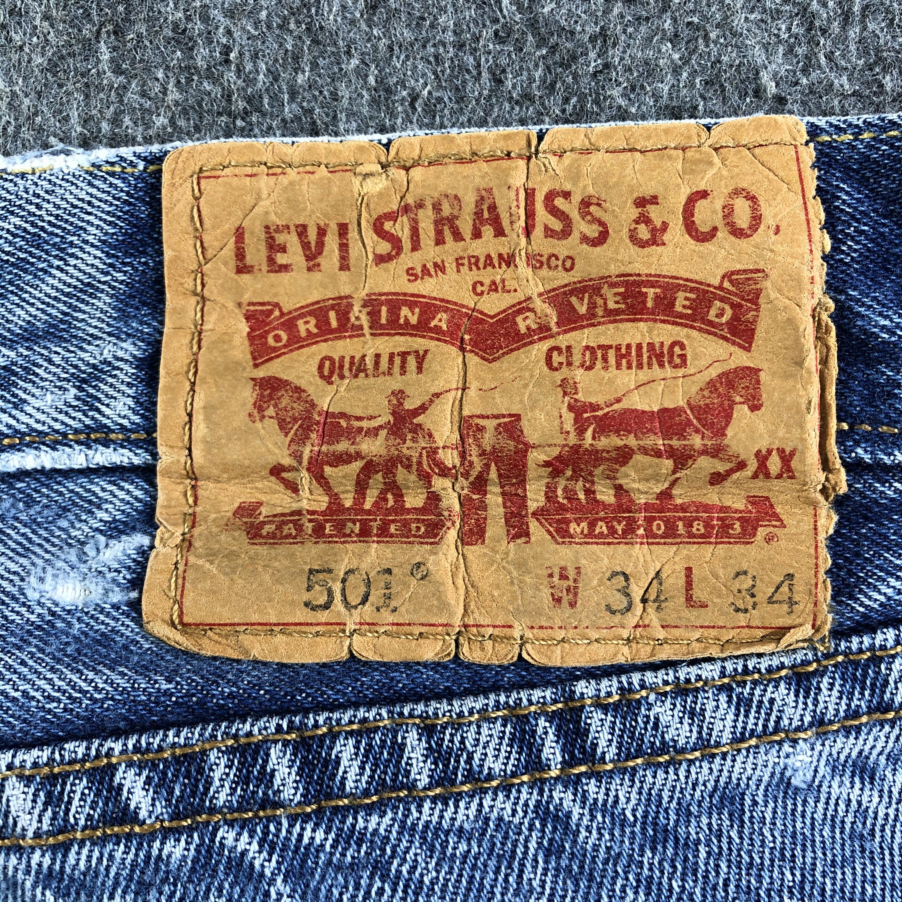 Levi's Vintage Blue Wash Levis 501 Jeans-J3065 Size US 36 / EU 52 - 5 Thumbnail