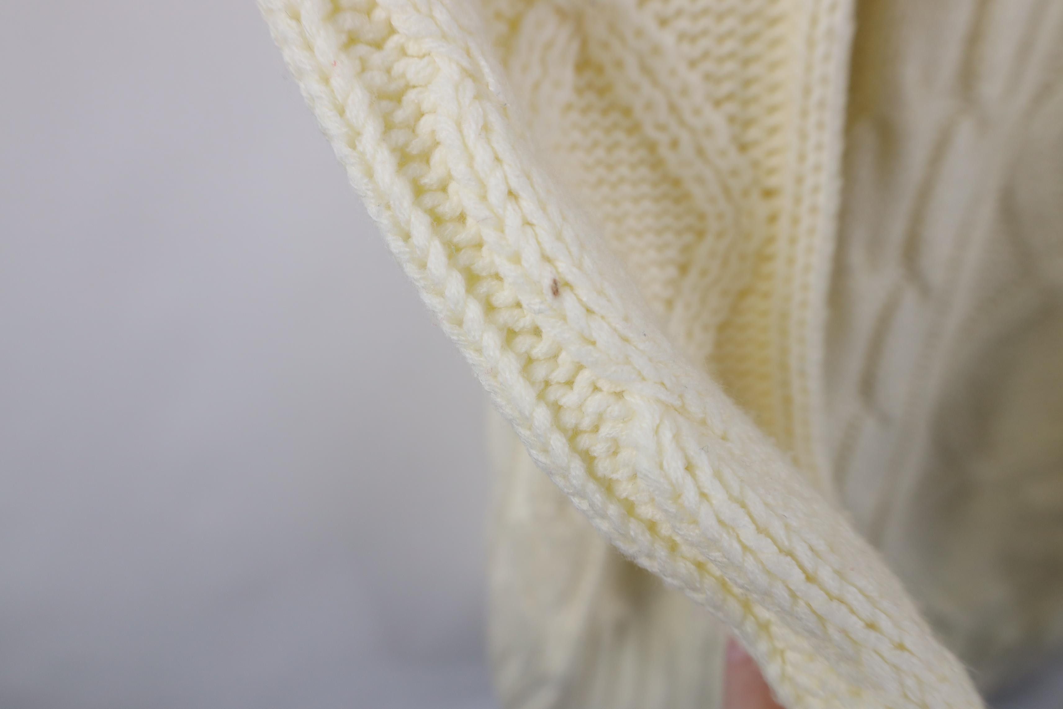 Vintage Vintage 70s Streetwear Chunky Fisherman Henley Sweater Size US L / EU 52-54 / 3 - 8 Thumbnail