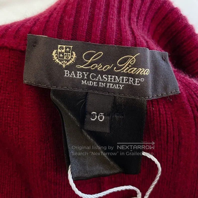 Loro Piana LORO PIANA Dark Red Baby Baby Cashmere Knit Wide Leg Pants Size 24" / US 00 / IT 34 - 8 Thumbnail